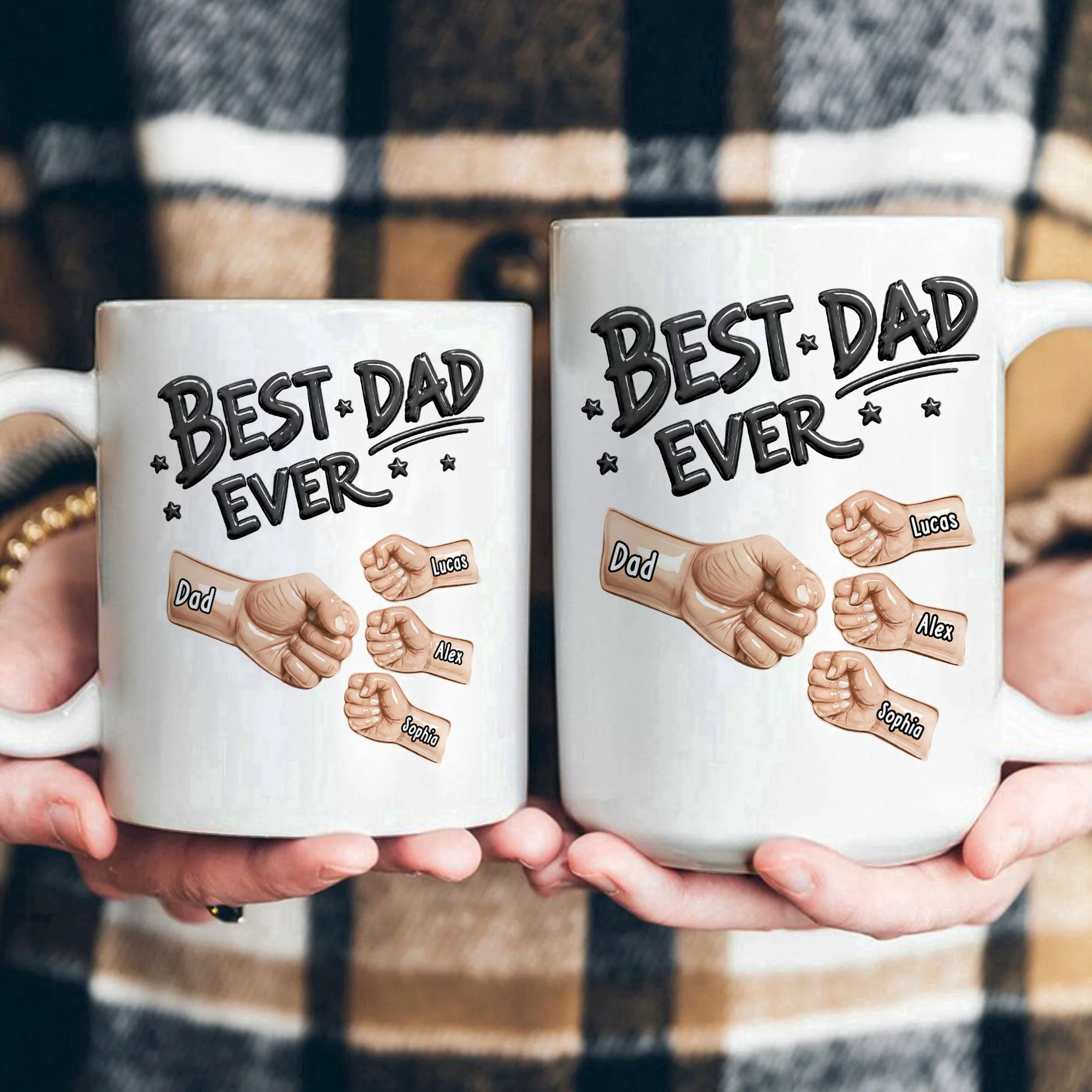 Best Dad Ever New Version Father's Day Gift For Dad, Husband - Personalized Mug - Image 4