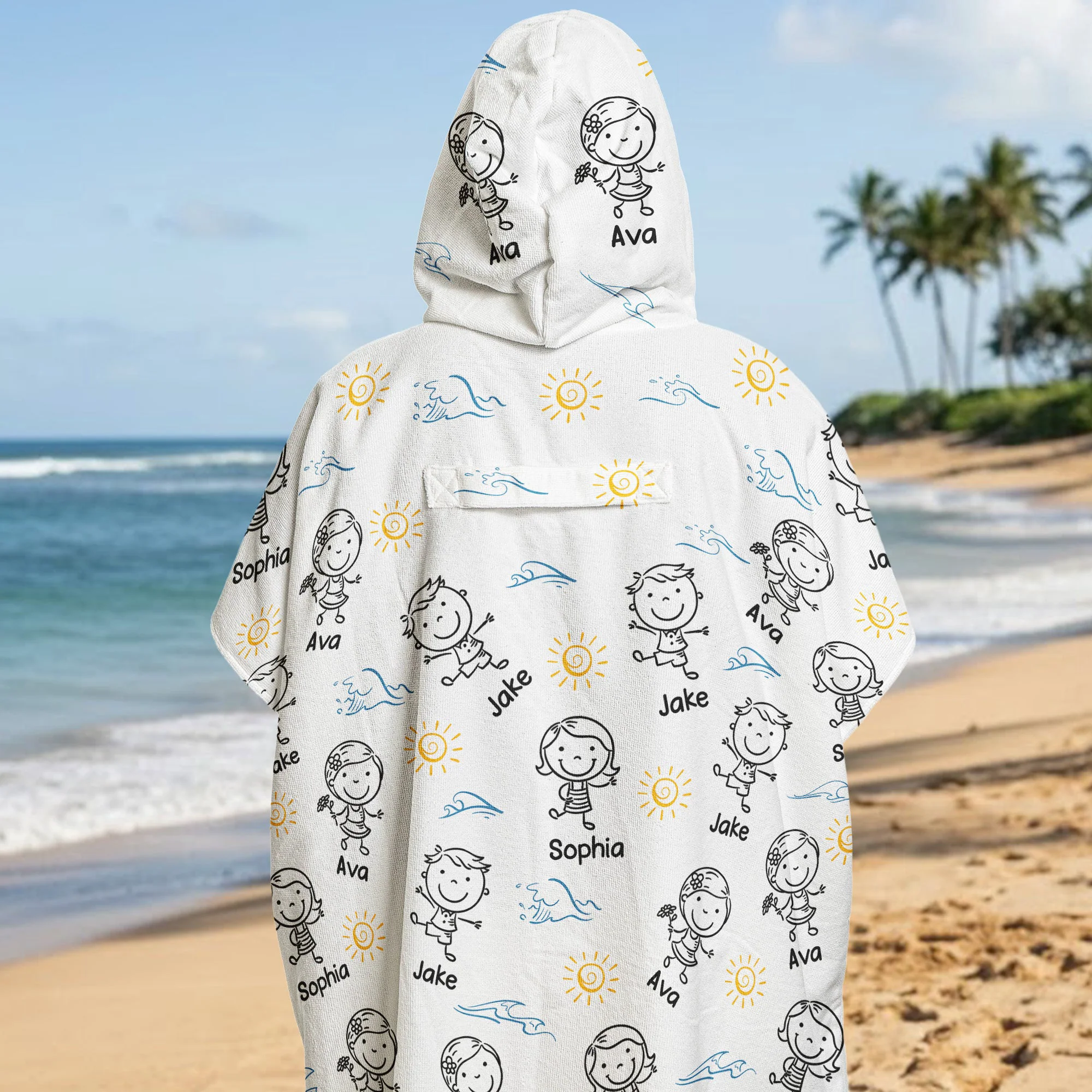Best Dad Ever - Personalized Beach Towel - Image 4
