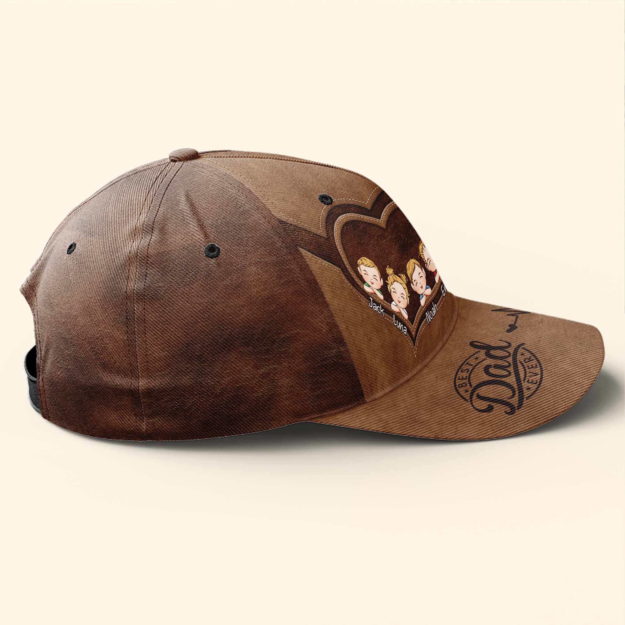 Best Dad Ever - Personalized Classic Cap - Gift For Husband - Image 4