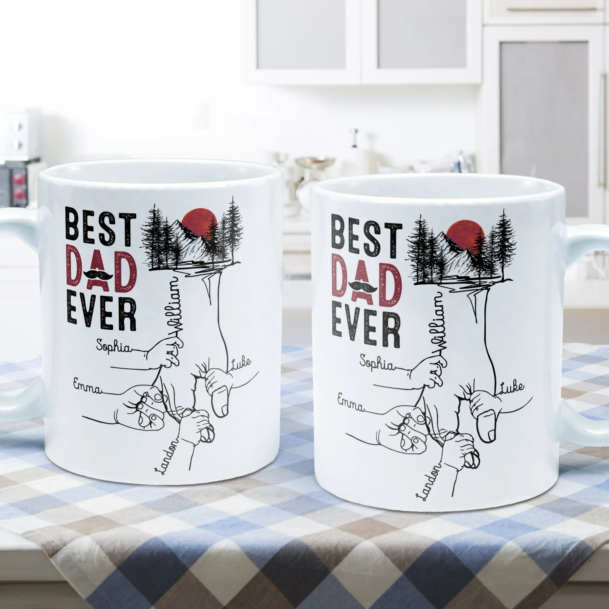 Best Dad Ever - Personalized Mug - Image 5