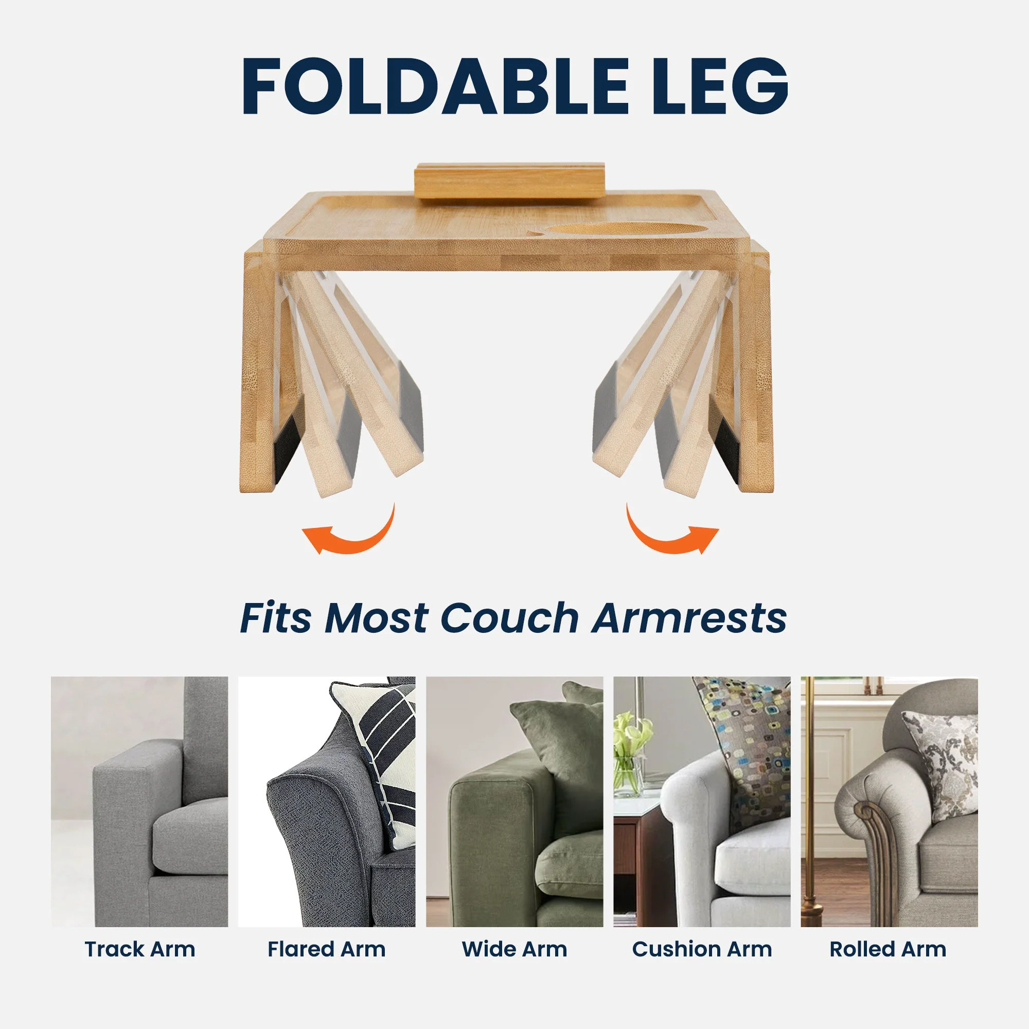Best Dad Ever The Man, The Myth, The Legend - Personalized Wooden Couch Arm Table - Image 4