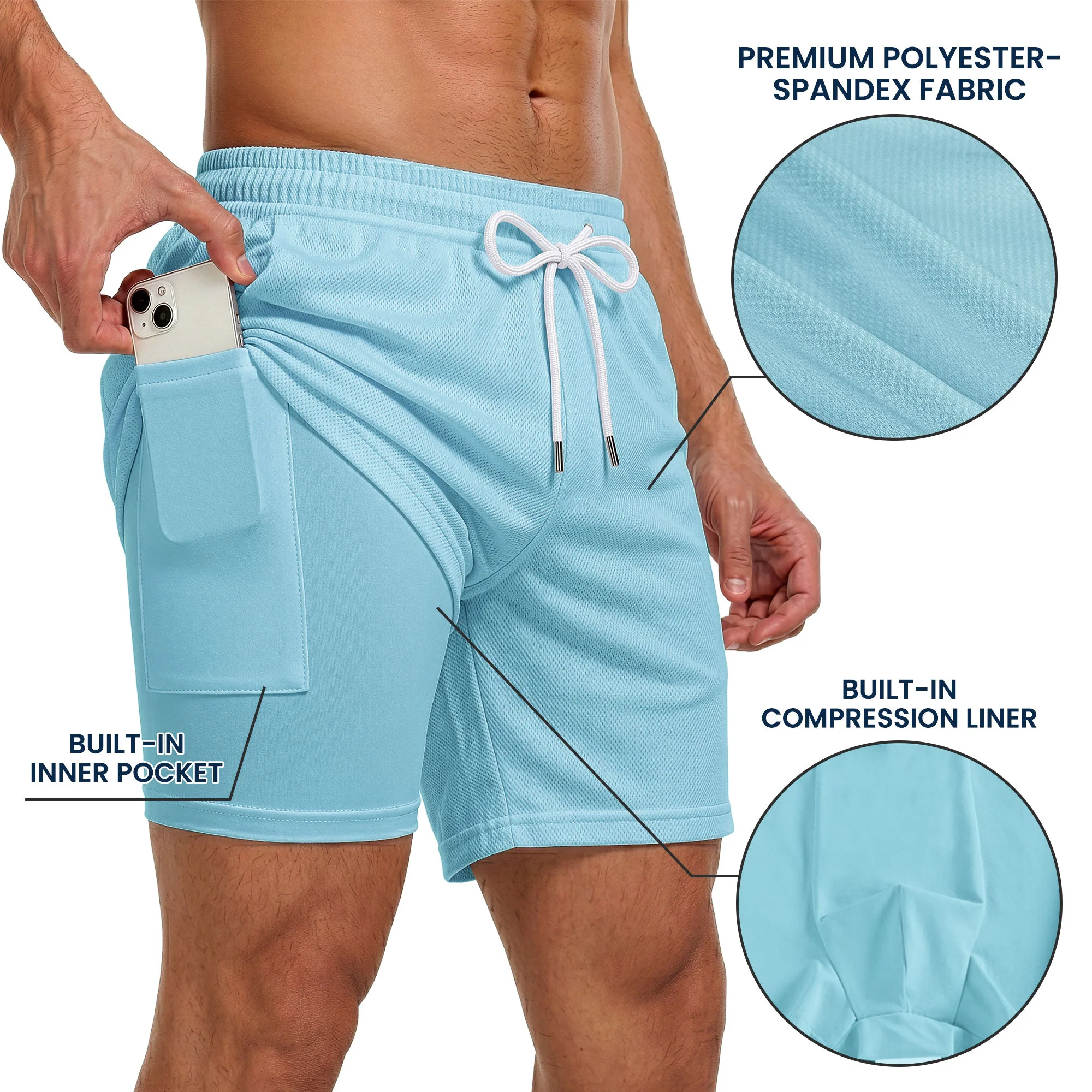 Best Dad Ever Usa Flag - Personalized Shorts - Image 5