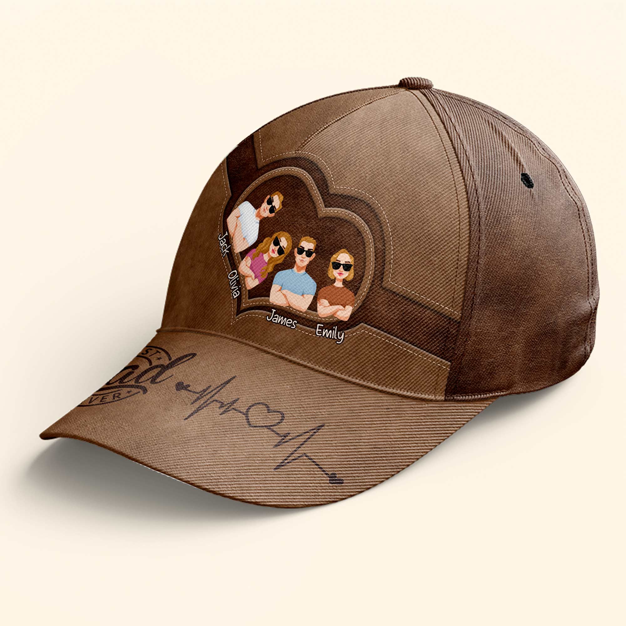 Best Dad Ever - Father's Day Gift Ideas From Daughter, Son - Personalized Classic Cap - Gift For Dad - Image 3