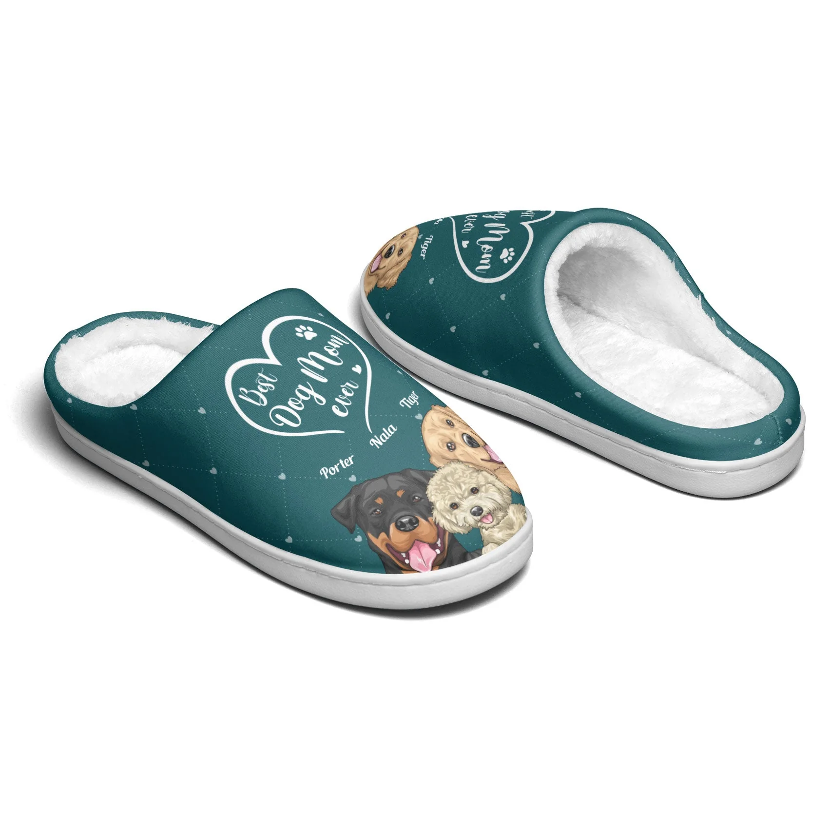 Best Dog/Cat Mom Ever - Personalized Slippers - Image 3