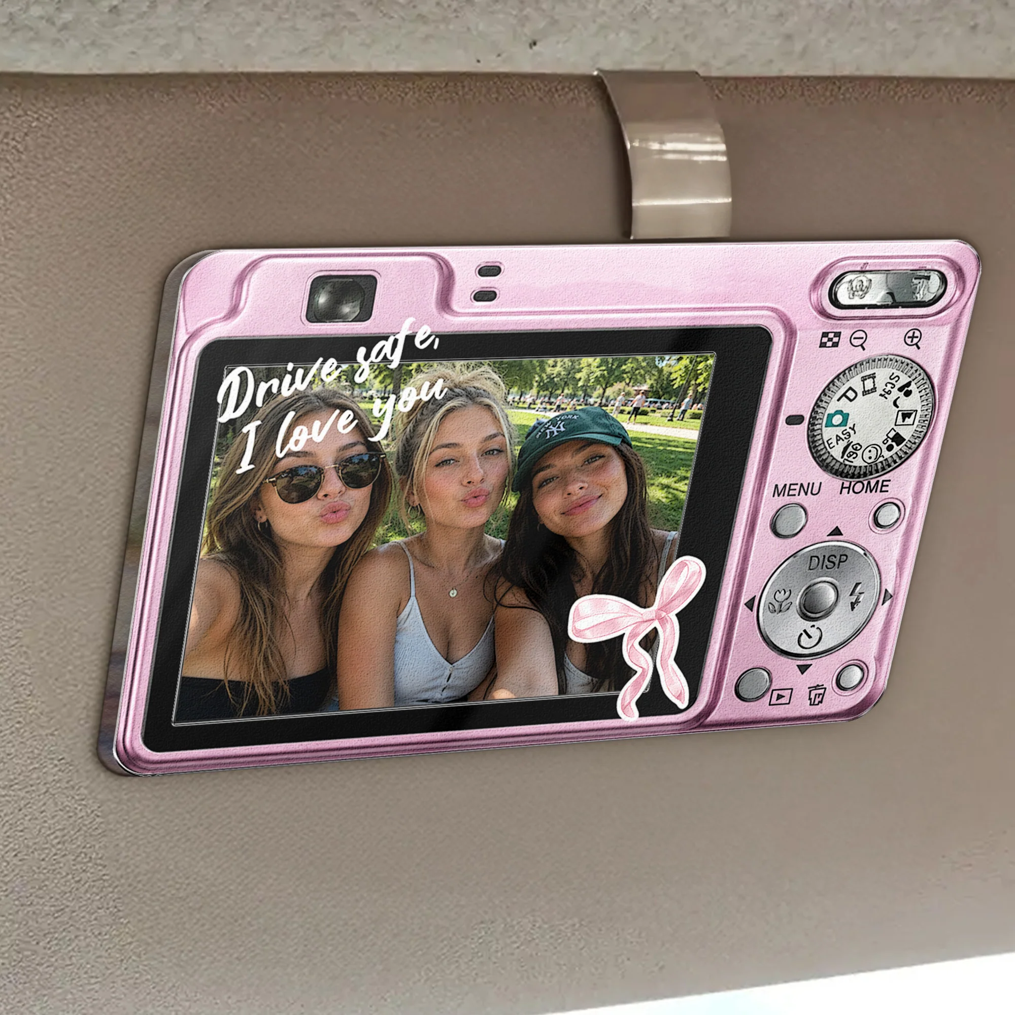 Best Friend Photo Friendship Gifts - Personalized Car Visor Clip - Image 4
