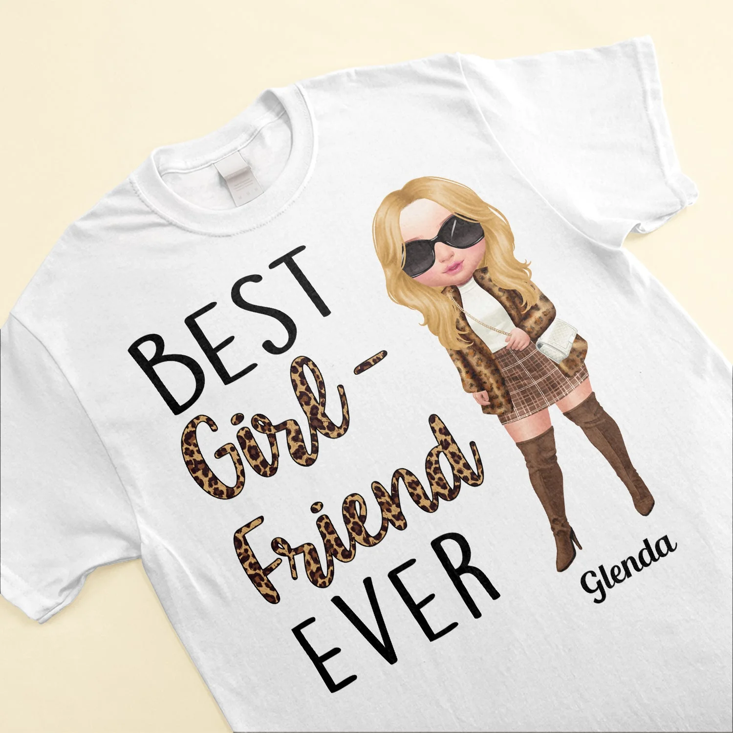 Best Girlfriend Ever - Personalized Shirt - Birthday, Anniversary, Valentine's Gift For Girlfriend, Lover, Honey - Fashion Woman - Image 3