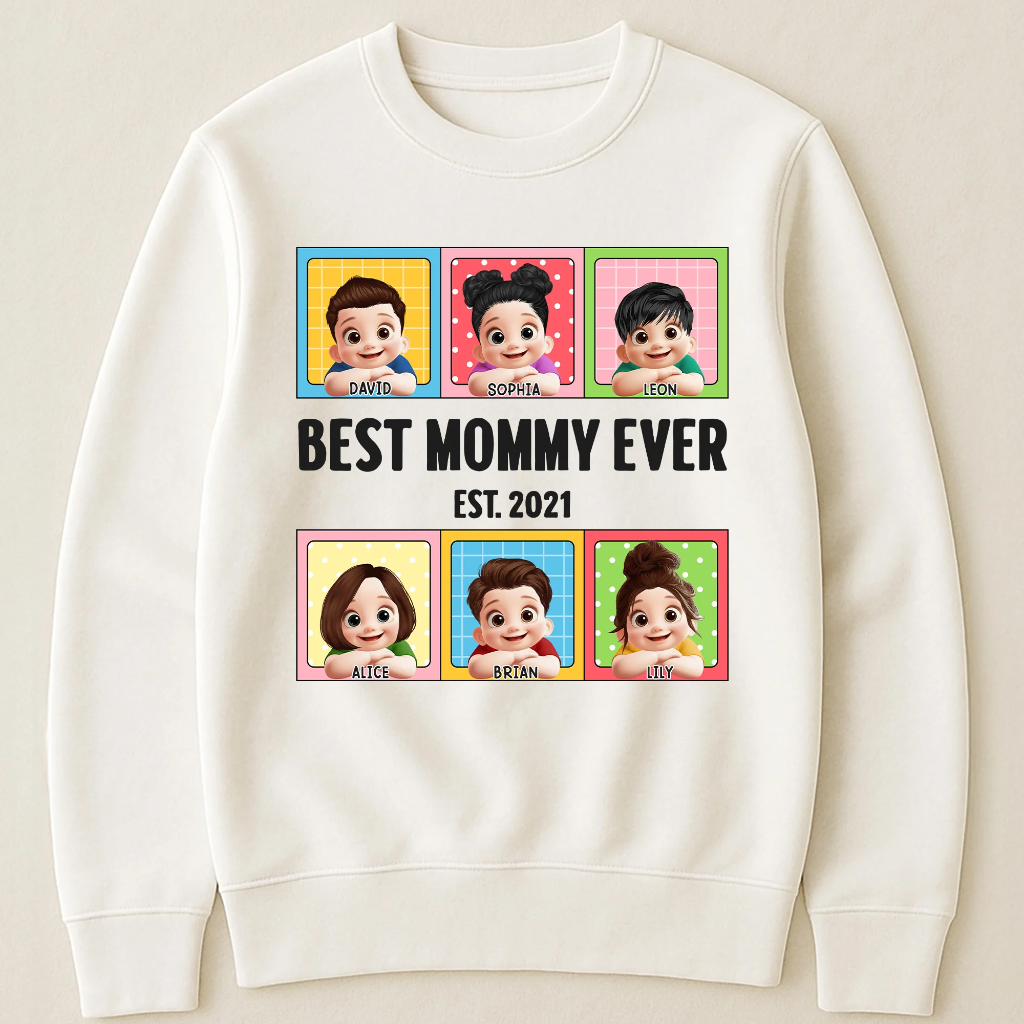 Best Mom Ever Lovely Kids - Personalized Shirt - Image 3