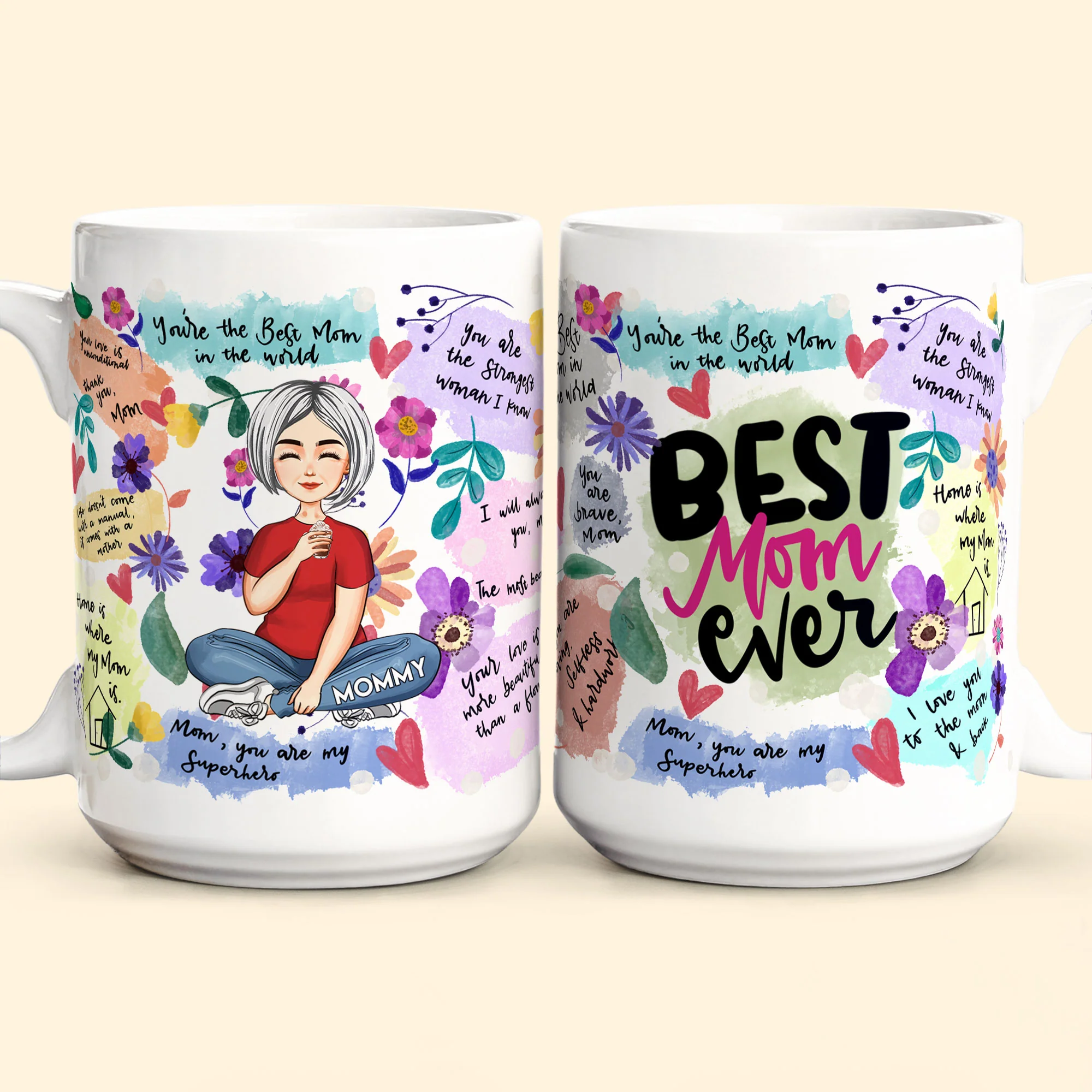 Best Mom Ever - New Version - Personalized Mug - Image 6