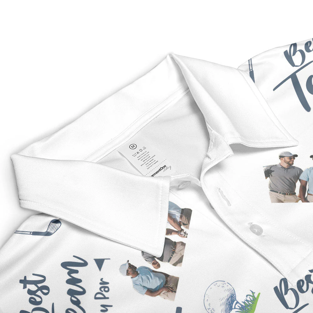 Best Team By Par - Personalized Photo Polo Shirt - Image 7