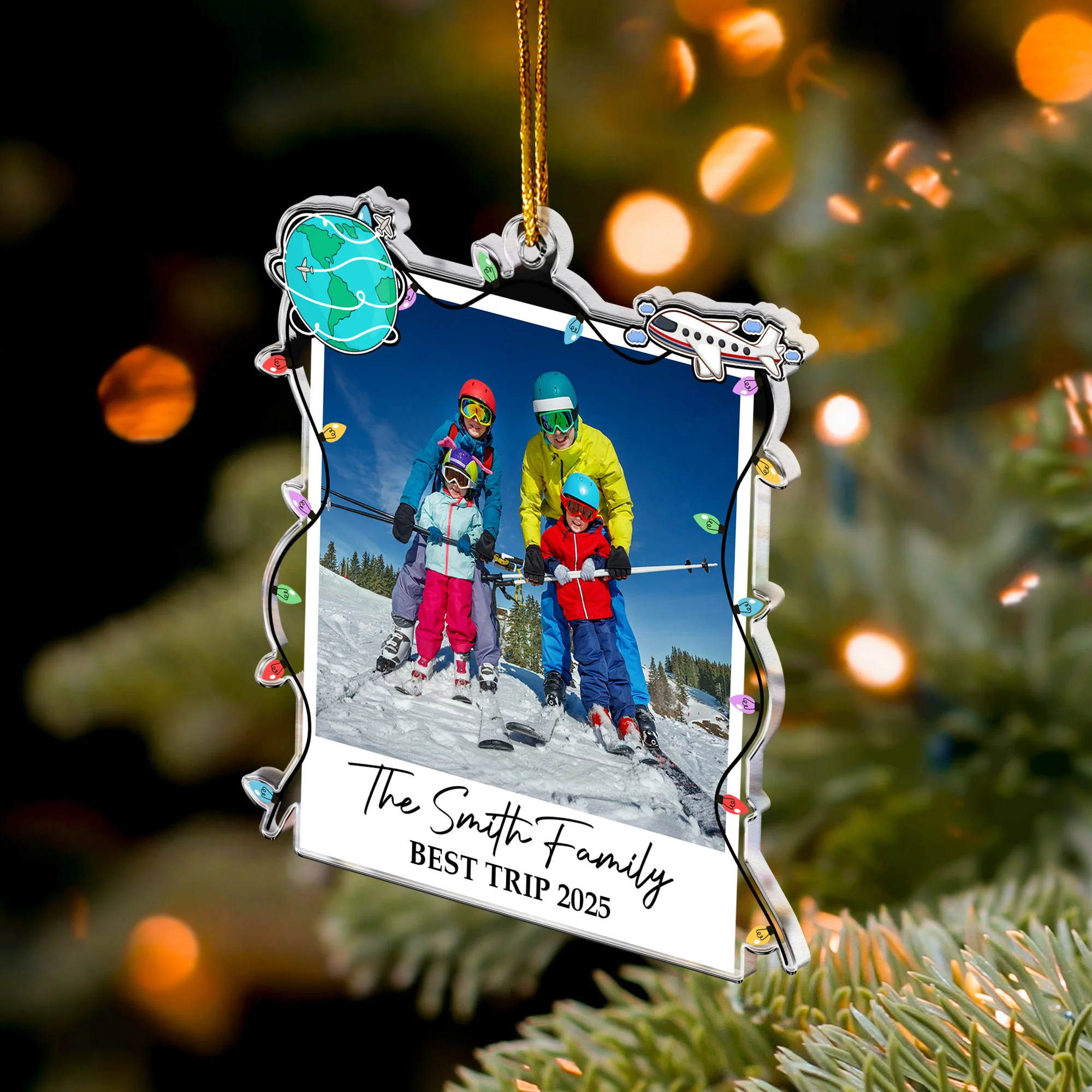 Best Trip Family - Personalized Acrylic Ornament - Image 4