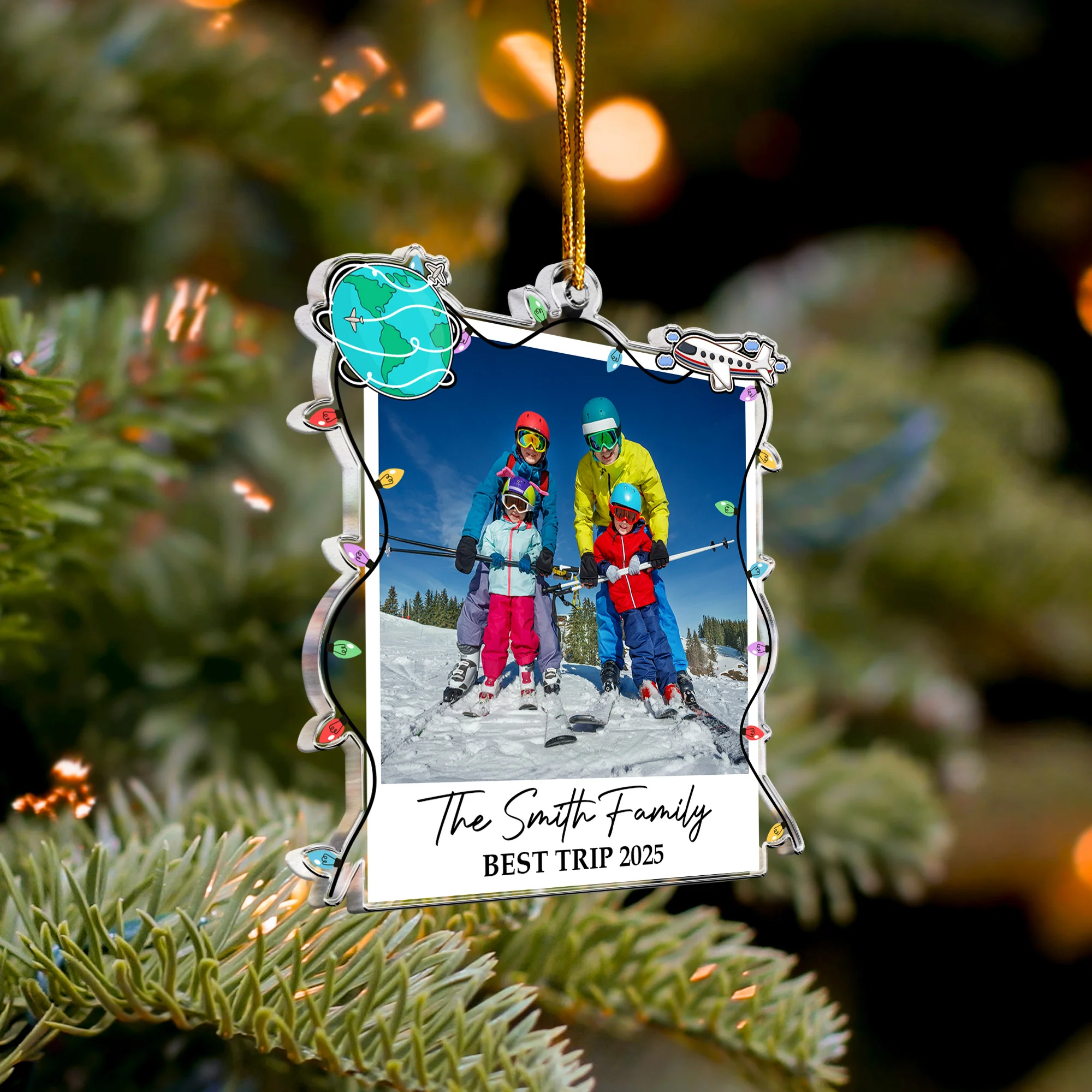 Best Trip Family - Personalized Acrylic Ornament - Image 5