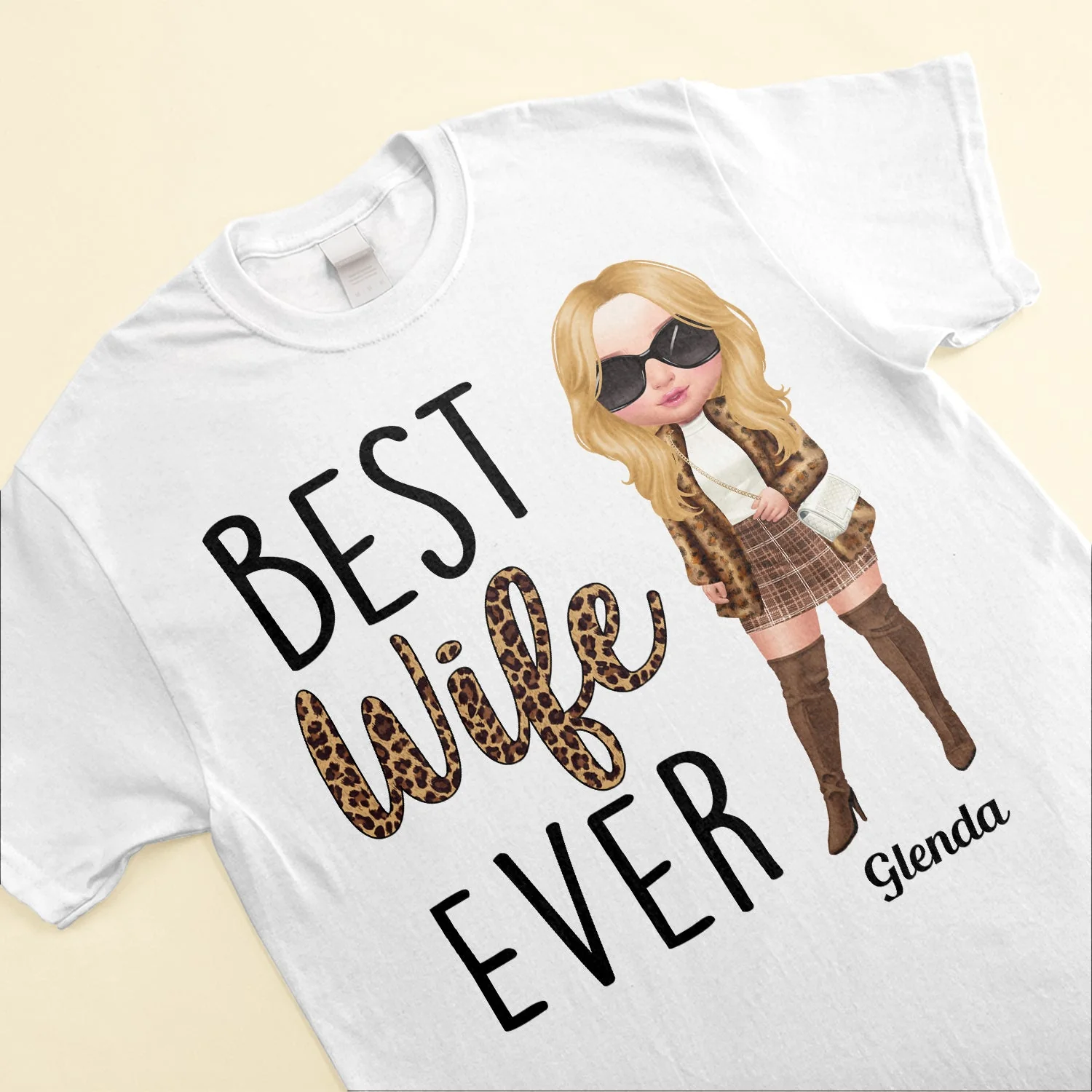 Best Wife Ever - Personalized Shirt - Birthday, Anniversary, Valentine's Gift For Wife, Wifey, Honey, Lover - Fashion Woman - Image 3