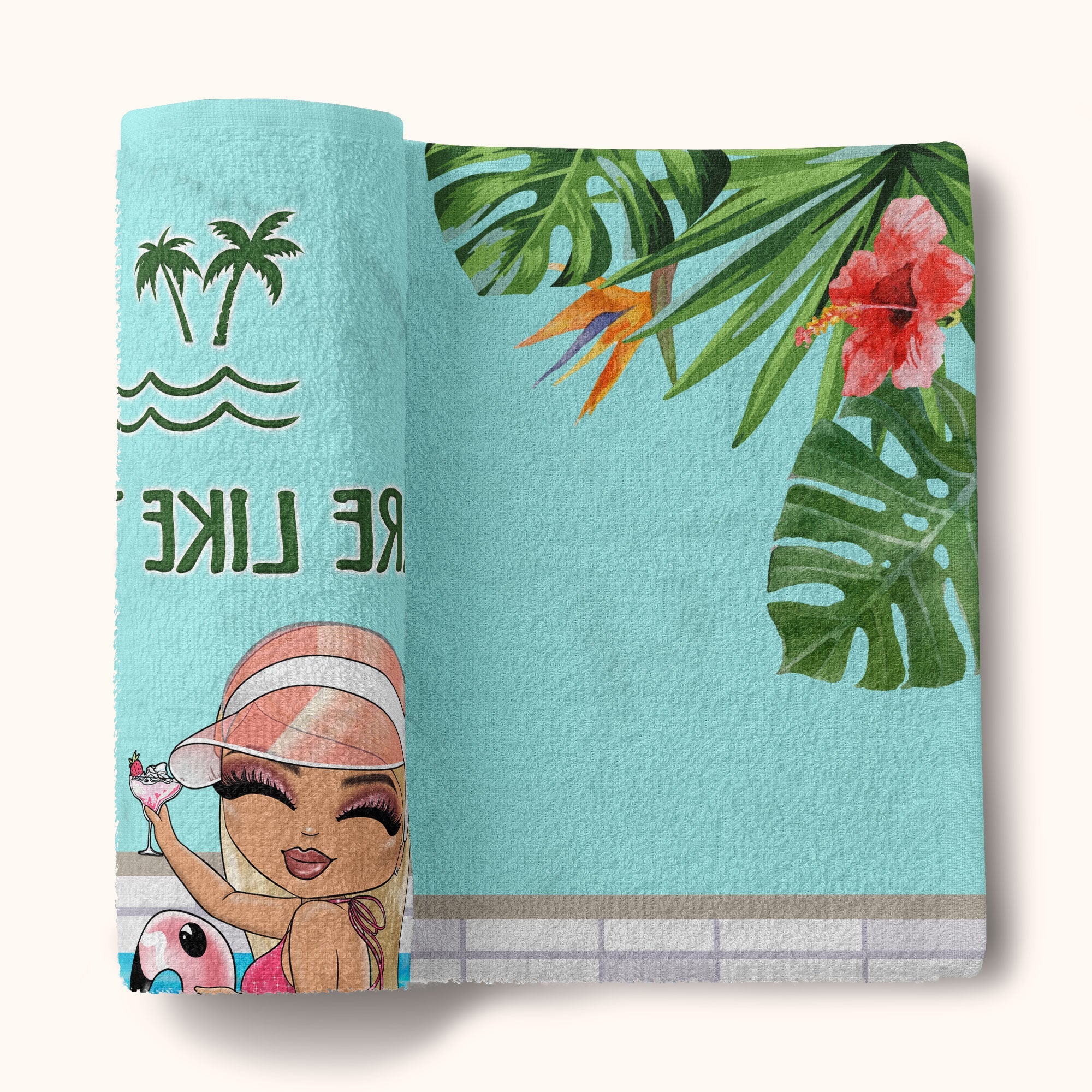 Besties Are Like Thick Thighs - Personalized Beach Towel - Image 3