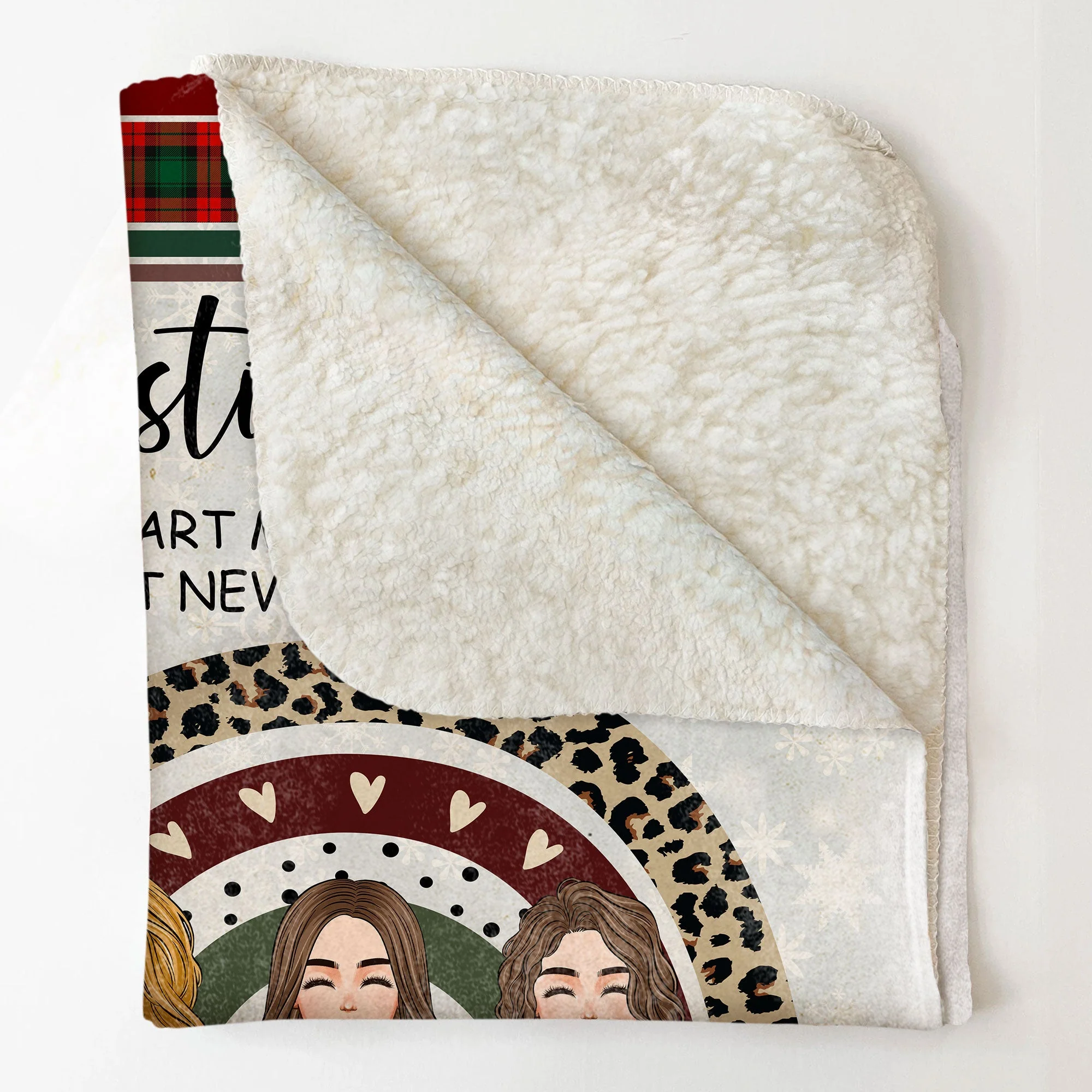 Besties Forever Never Apart - Personalized Blanket - Christmas, New Year Gift For Sisters, Sistas, Besties, Soul Sisters - Image 4
