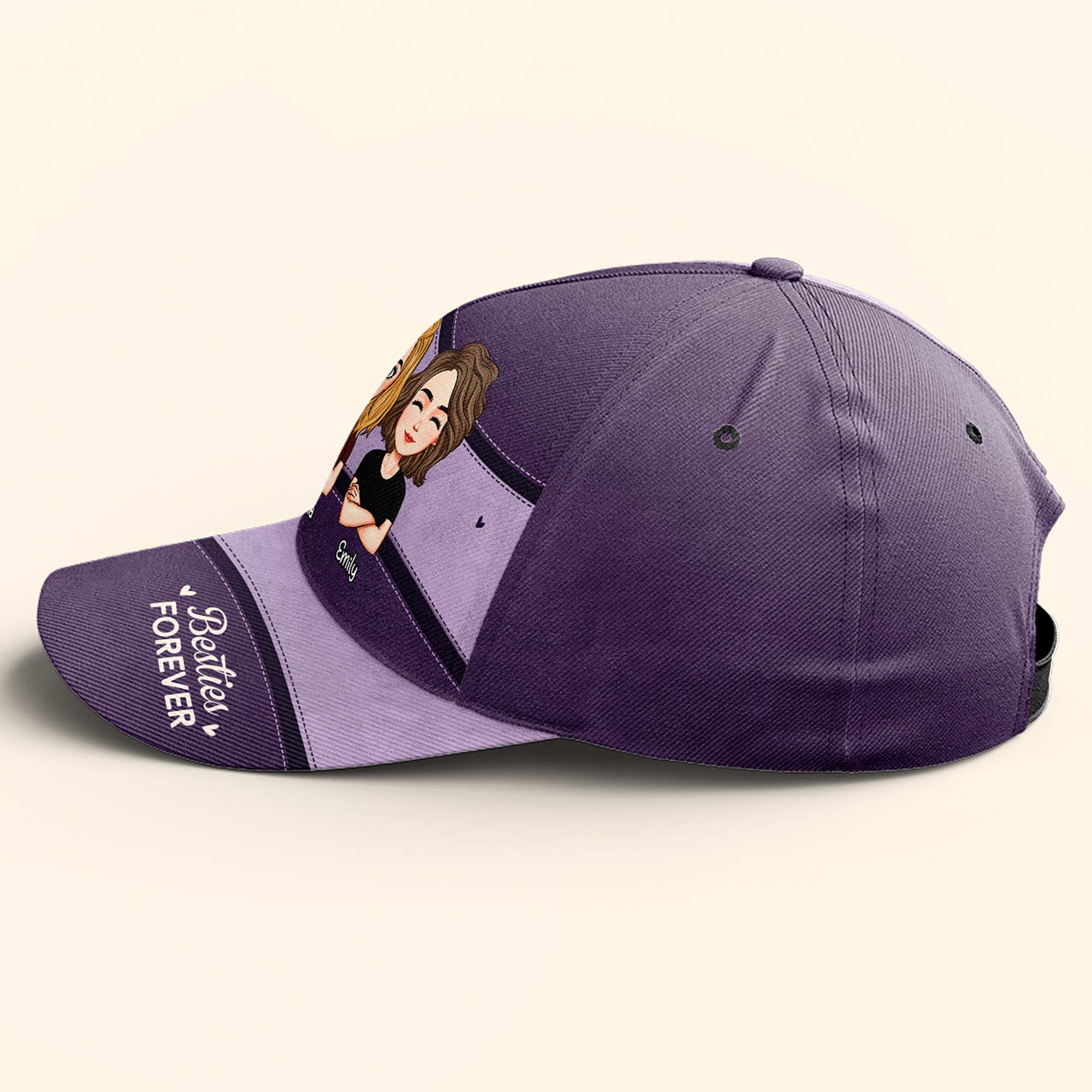 Besties Forever - Personalized Classic Cap - Image 5