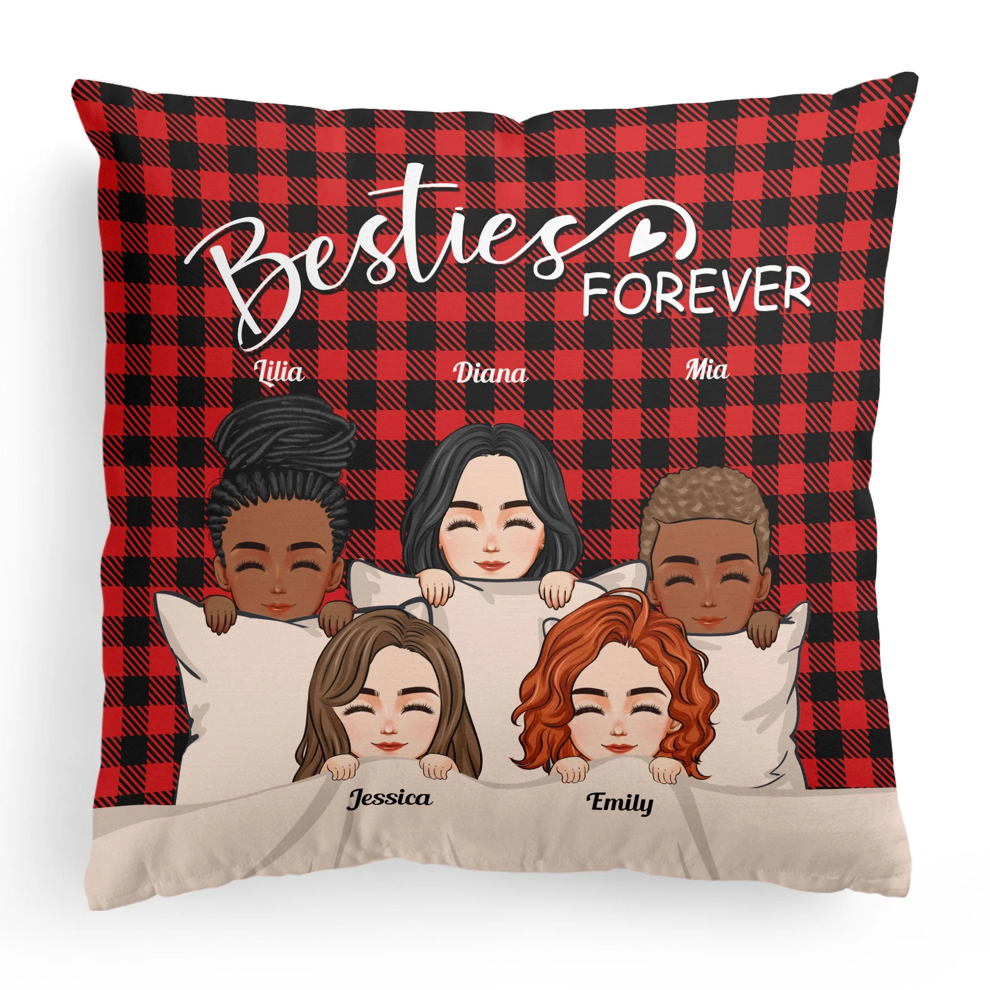 Besties Forever  - Personalized Pillow - Image 5