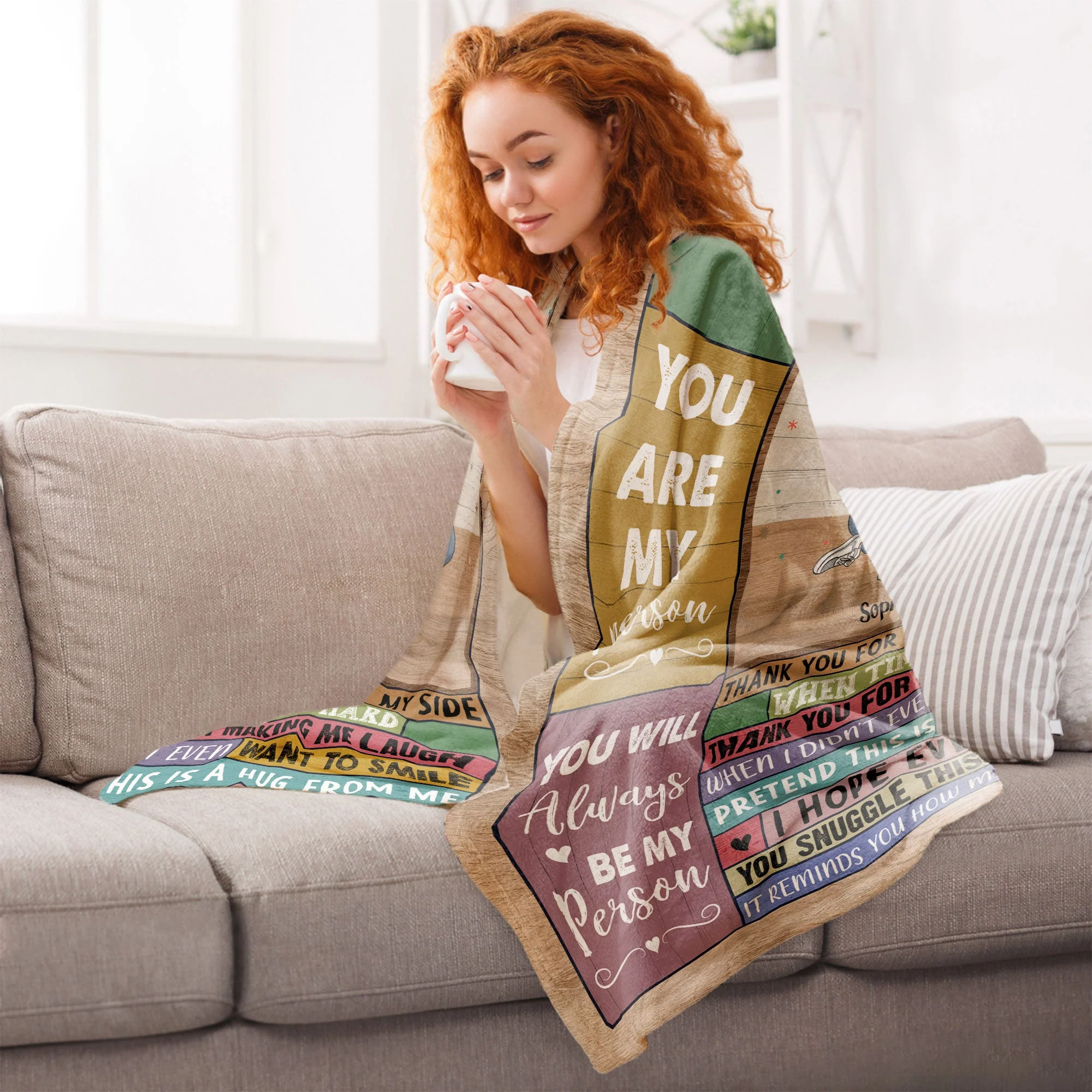 Besties Forever You Are My Person - Personalized Friend Blanket - Image 5
