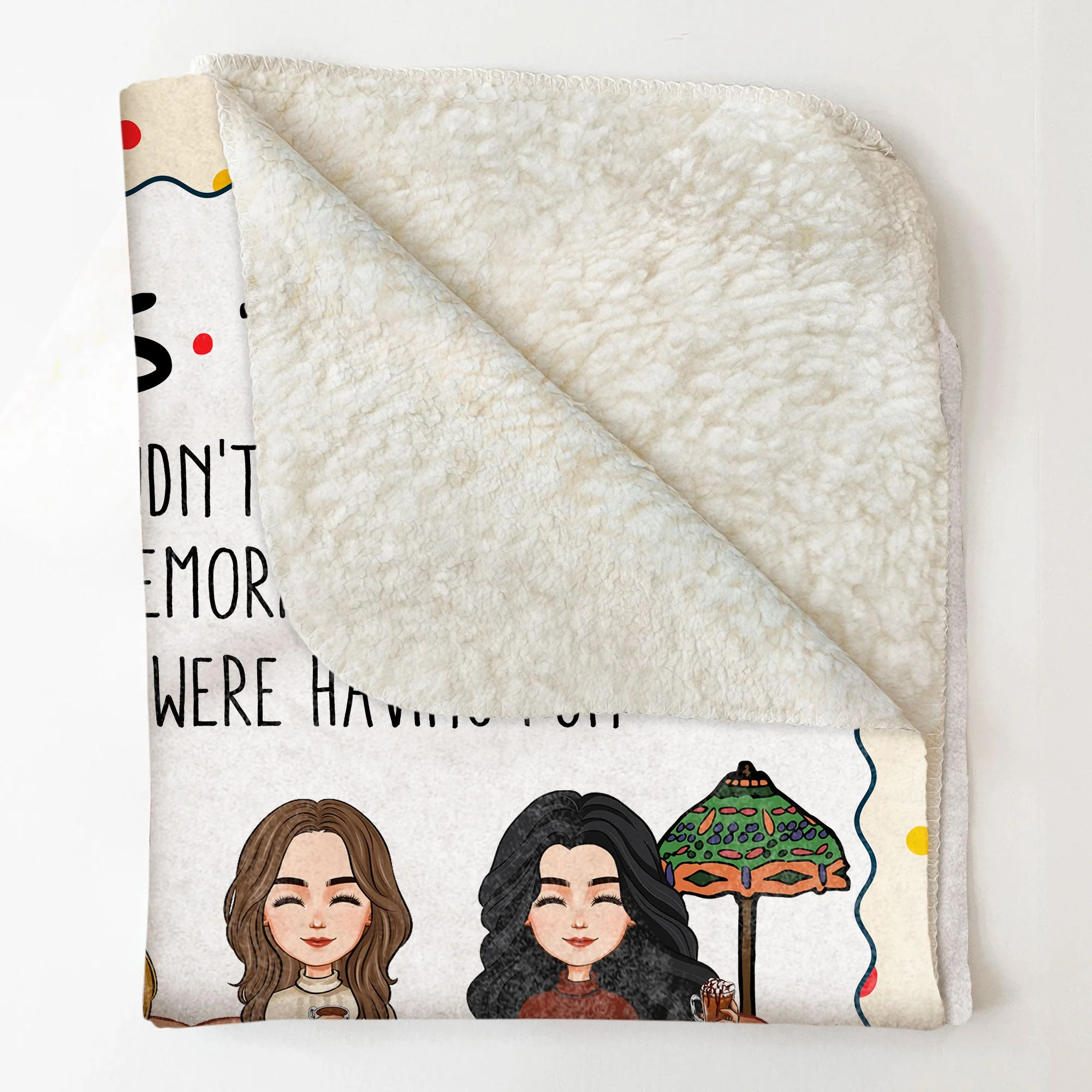 Besties I'll Be There For You - Personalized Blanket - Image 4