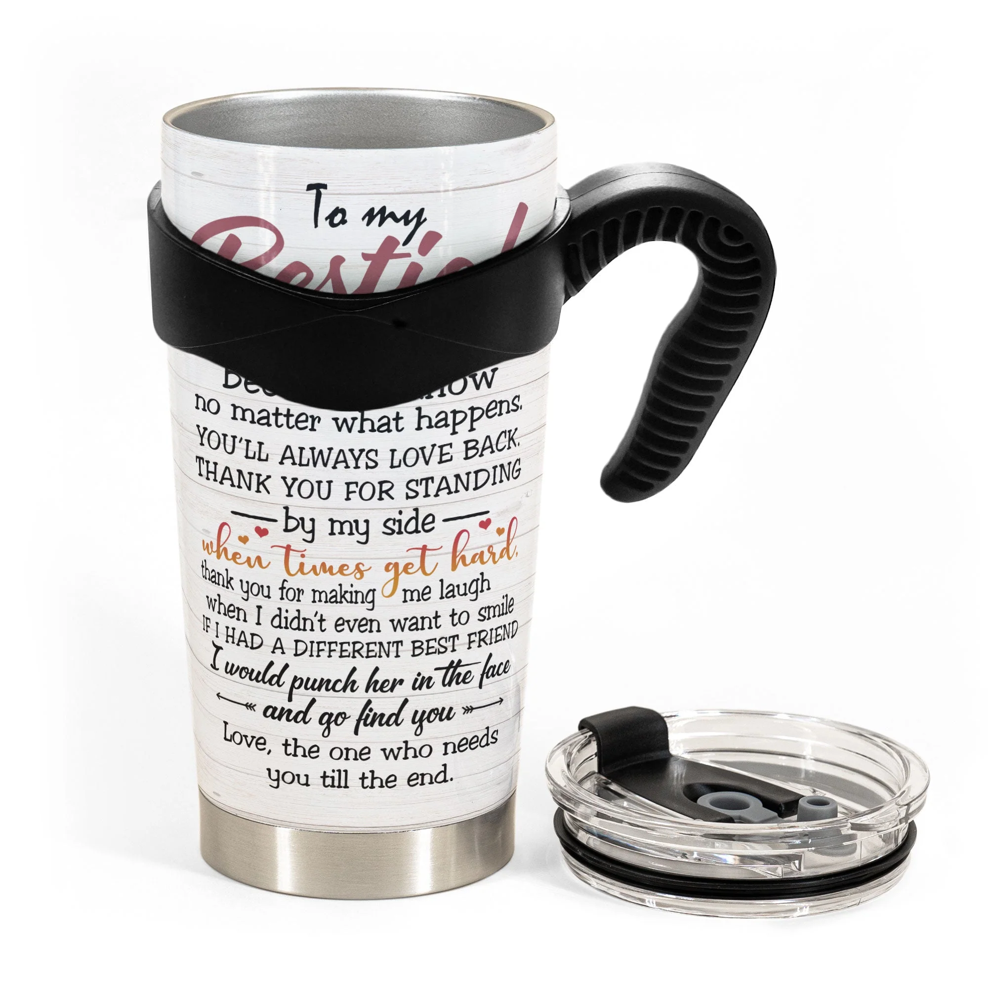 I'll Be There For You - Personalized Tumbler Cup - Friends Hoodie Standing - Image 5