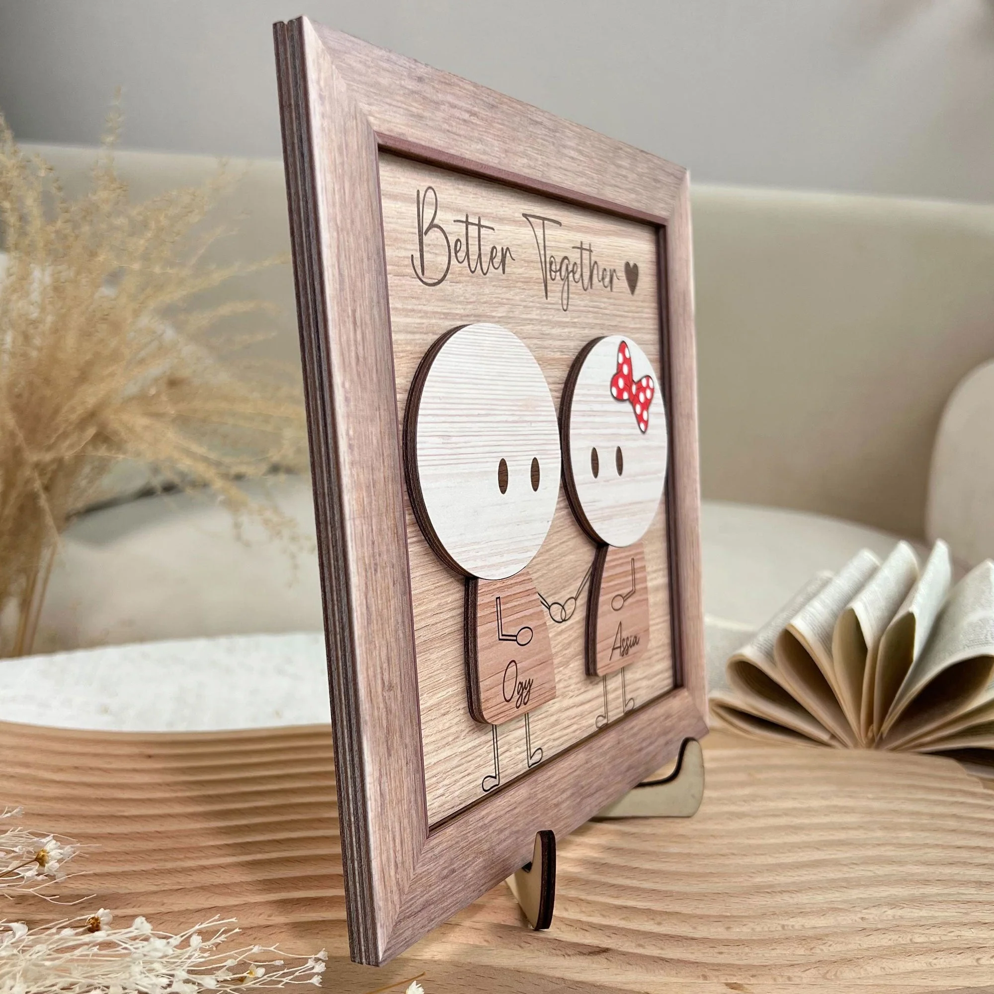 Better Together - Personalized Wooden Plaque - Image 4