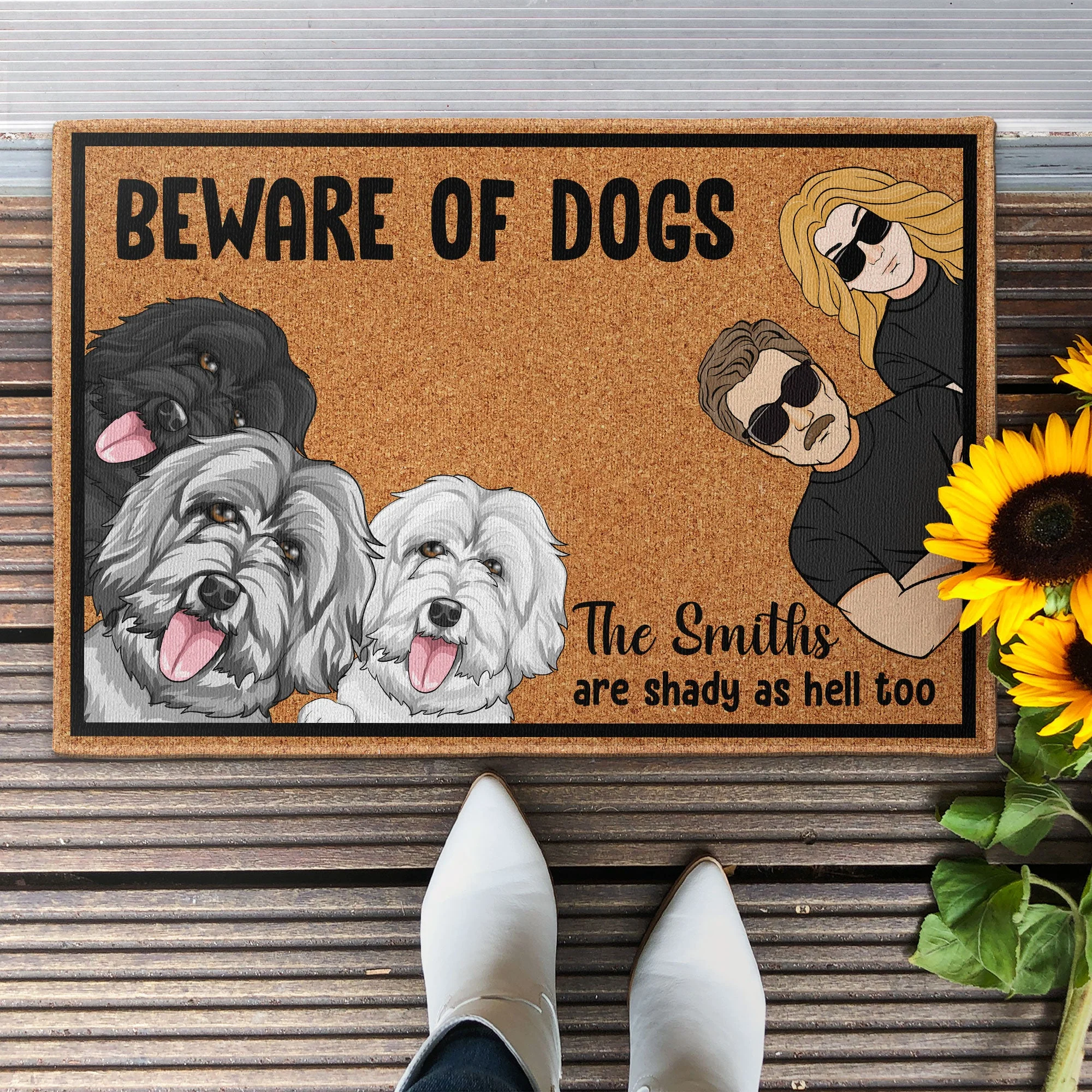 Beware Of Pets- Personalized Doormat - Image 2