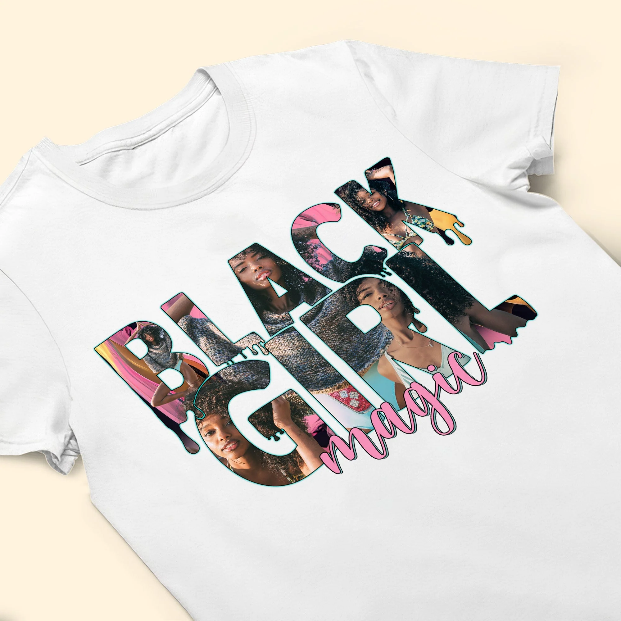 Black Girl Magic - Personalized Photo Shirt - Image 5
