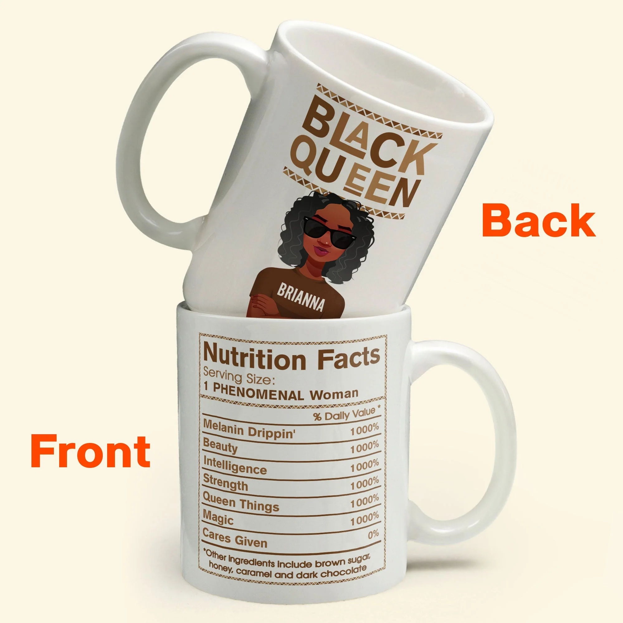 Black Queen Facts - Personalized Mug - Image 7