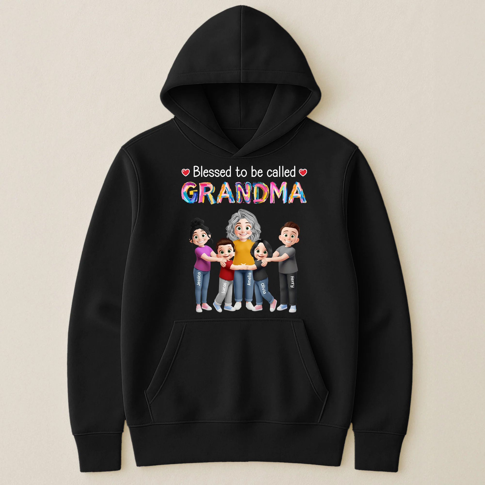 Blessed To Be Called Grandma - Personalized Shirt - Image 5