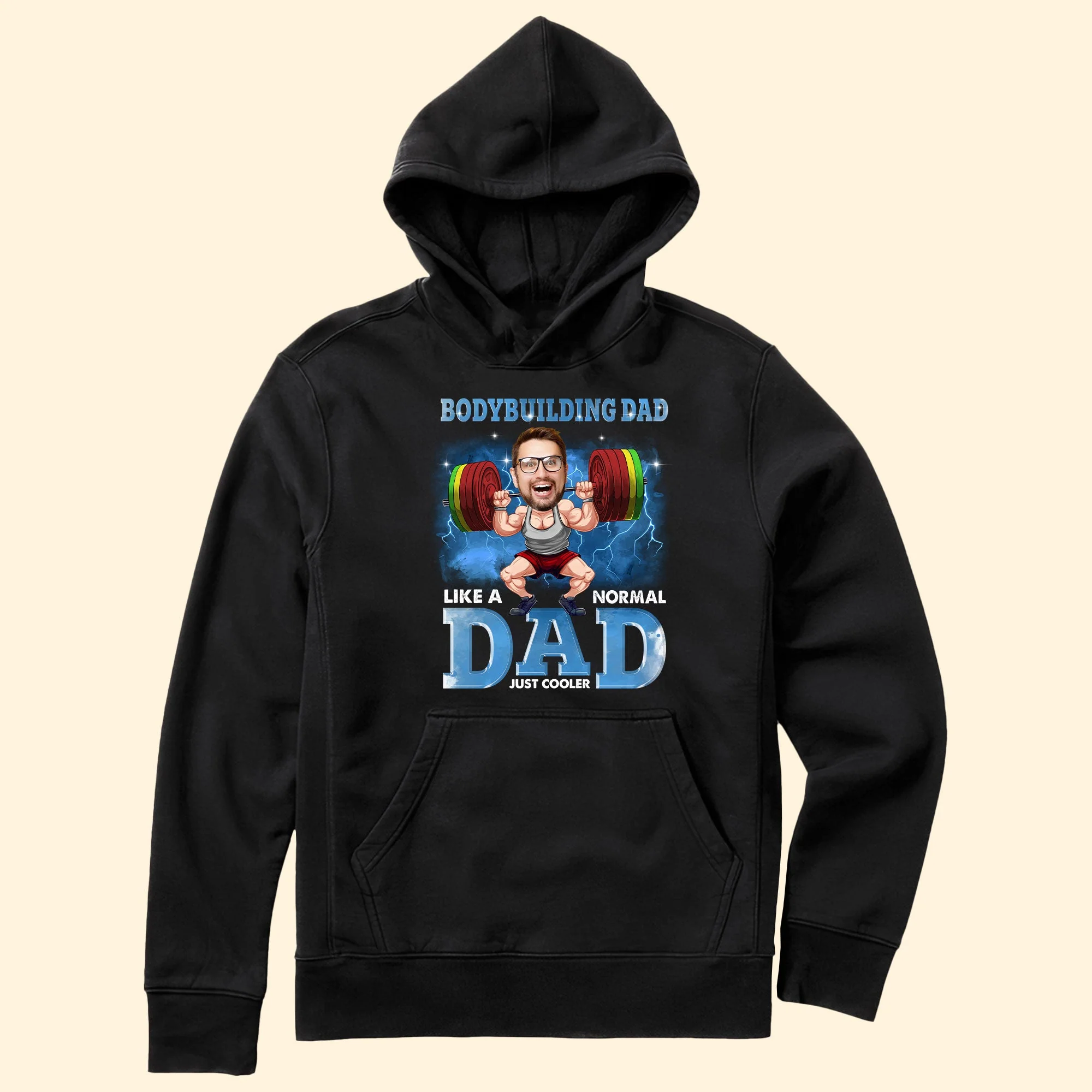 Bodybulding Dad Just Cooler - Personalized Photo Shirt - Image 6