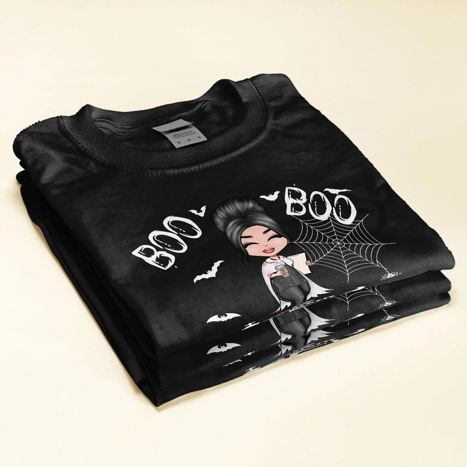 Boo Boo Crew - Personalized Shirt - Halloween  Gift For Doctor & Nurse - Cartoon Nurse - Image 2