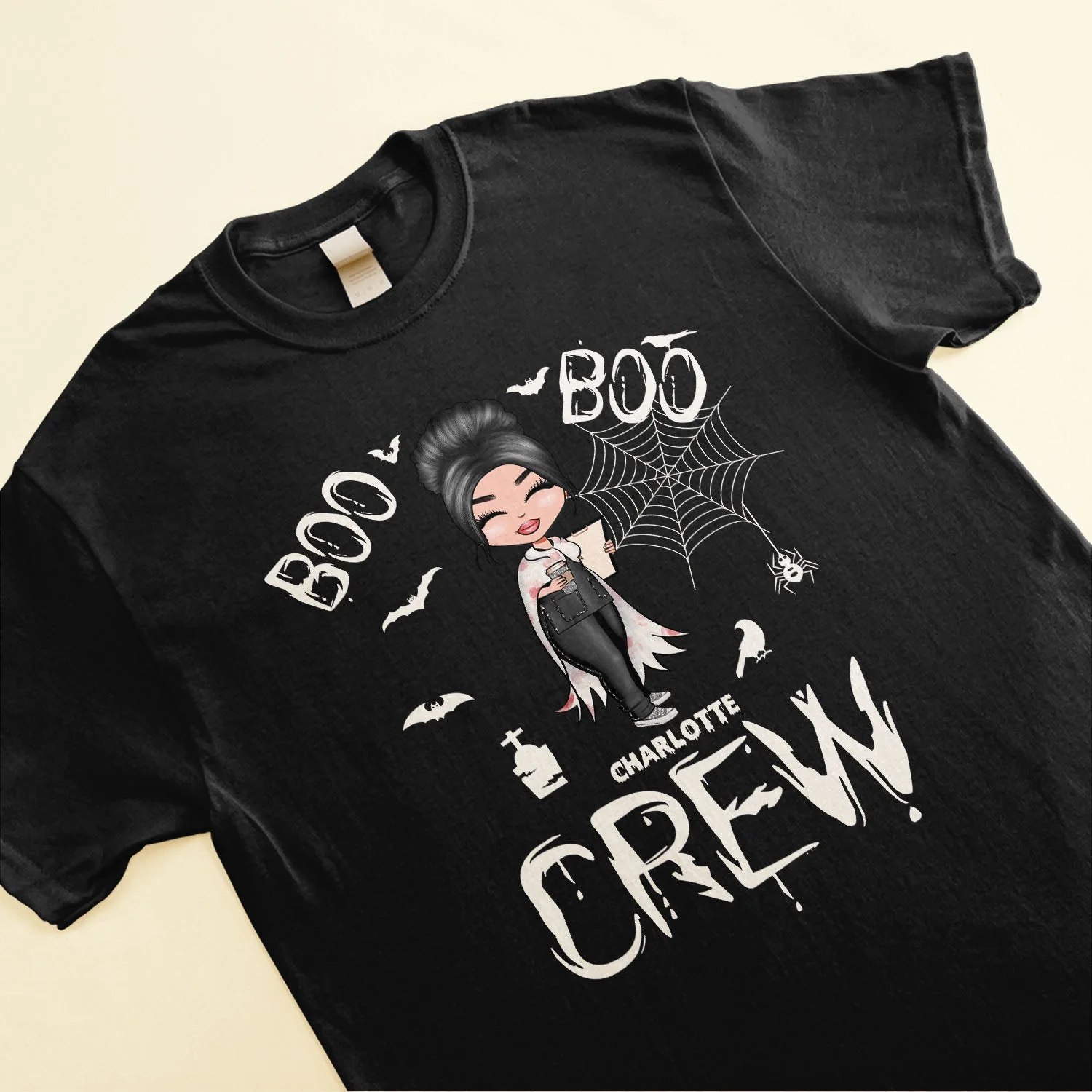 Boo Boo Crew - Personalized Shirt - Halloween  Gift For Doctor & Nurse - Cartoon Nurse - Image 3