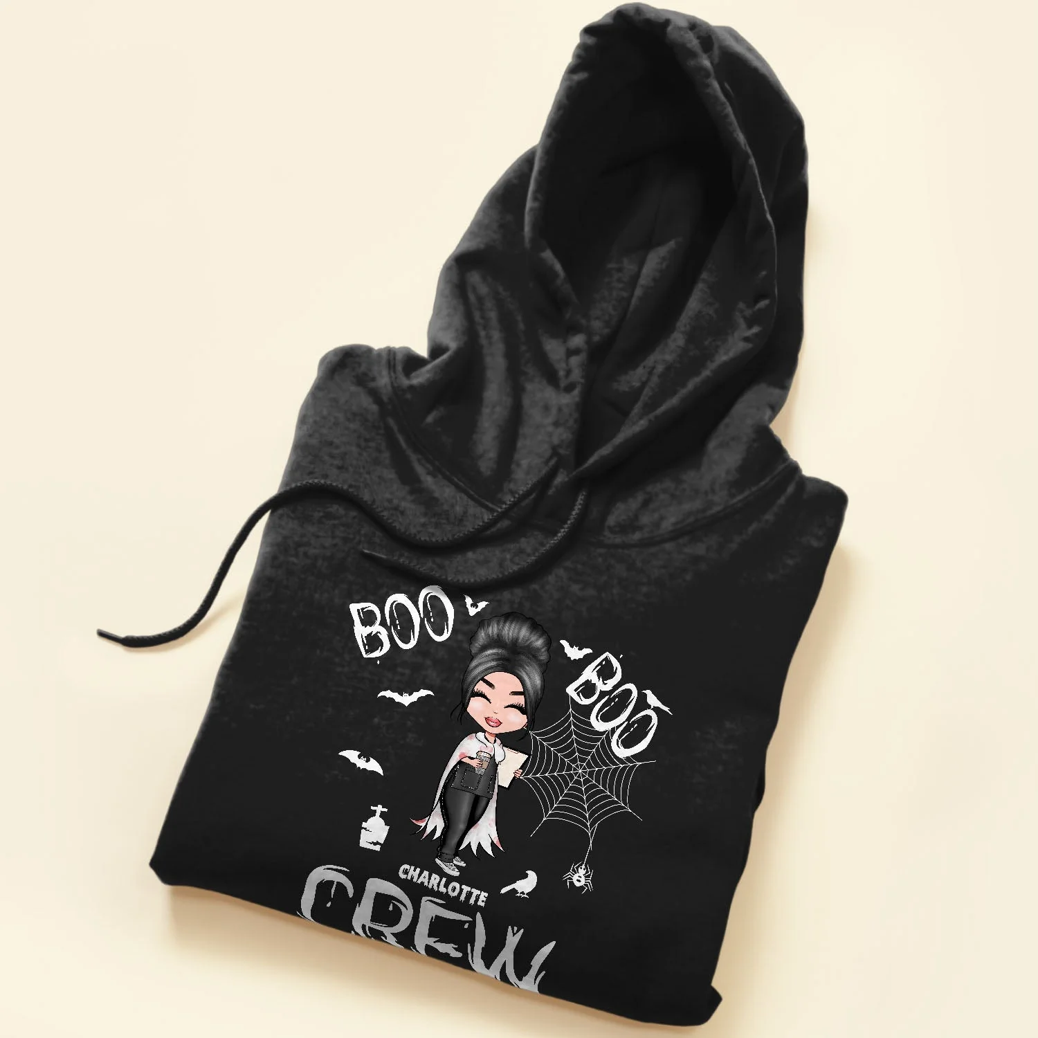 Boo Boo Crew - Personalized Shirt - Halloween  Gift For Doctor & Nurse - Cartoon Nurse - Image 5