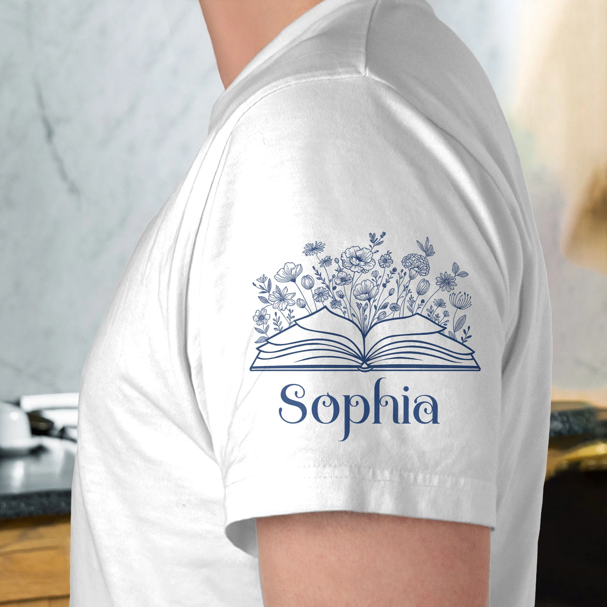 Book Club Toile De Jouy Style - Personalized Shirt - Image 2