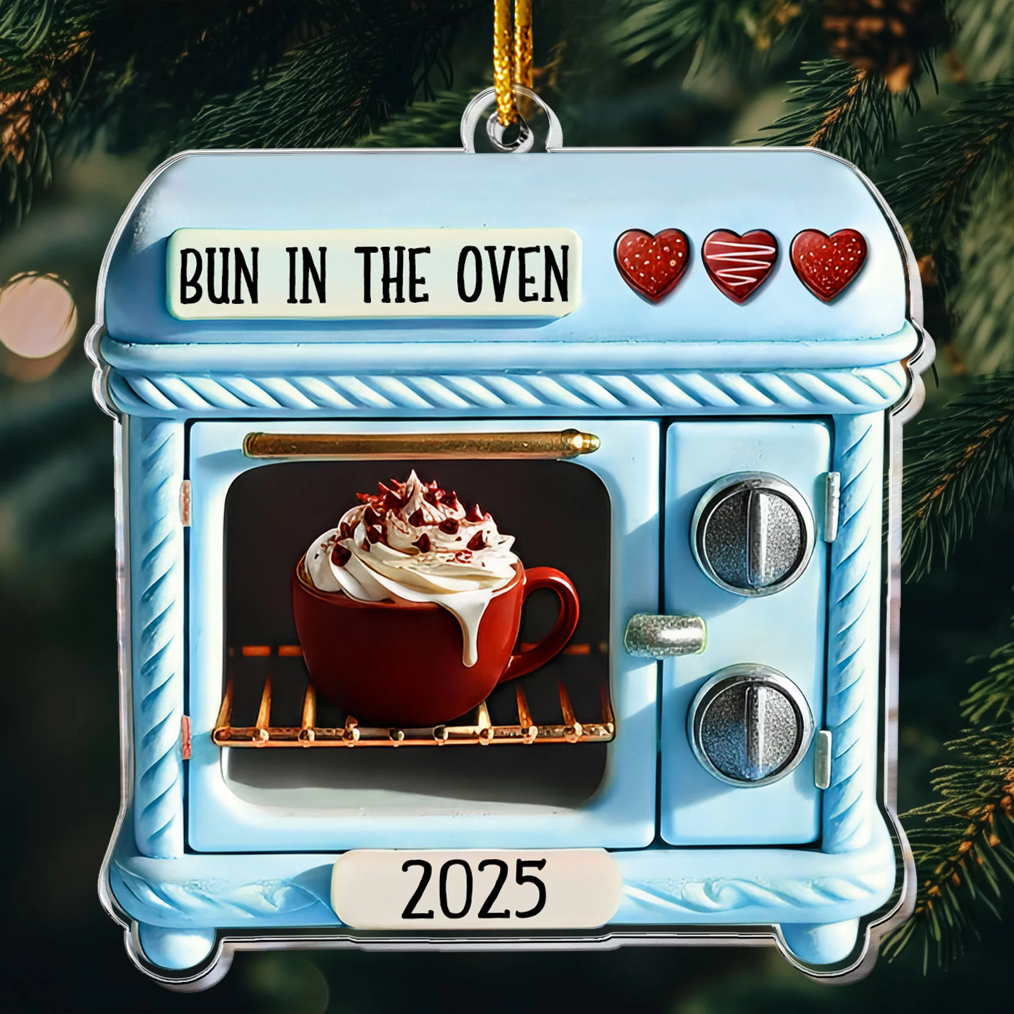 Bun In The Oven - Acrylic Ornament - Image 10
