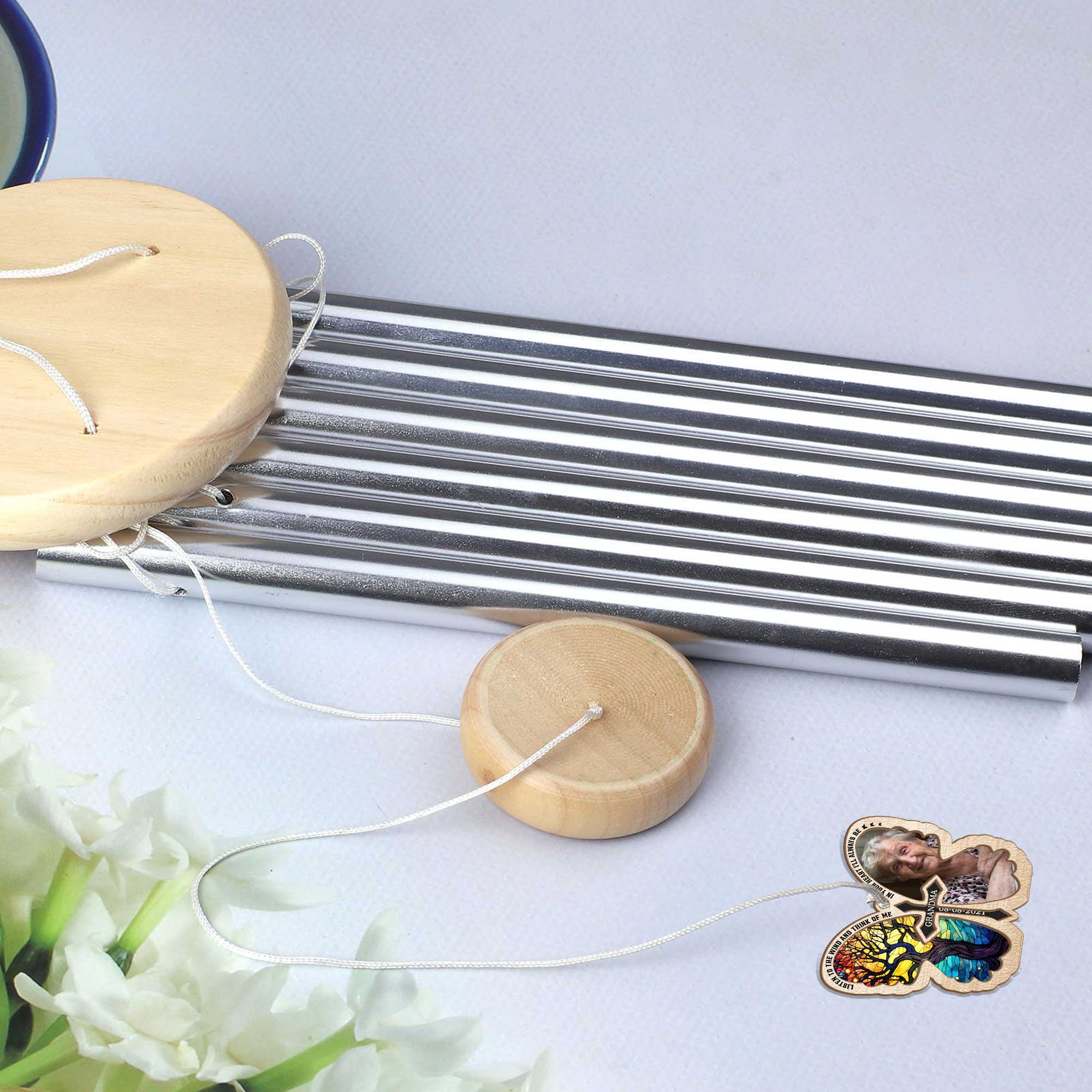 Butterfly Memorial - Limited Version - Personalized Suncatcher Wind Chimes - Image 6