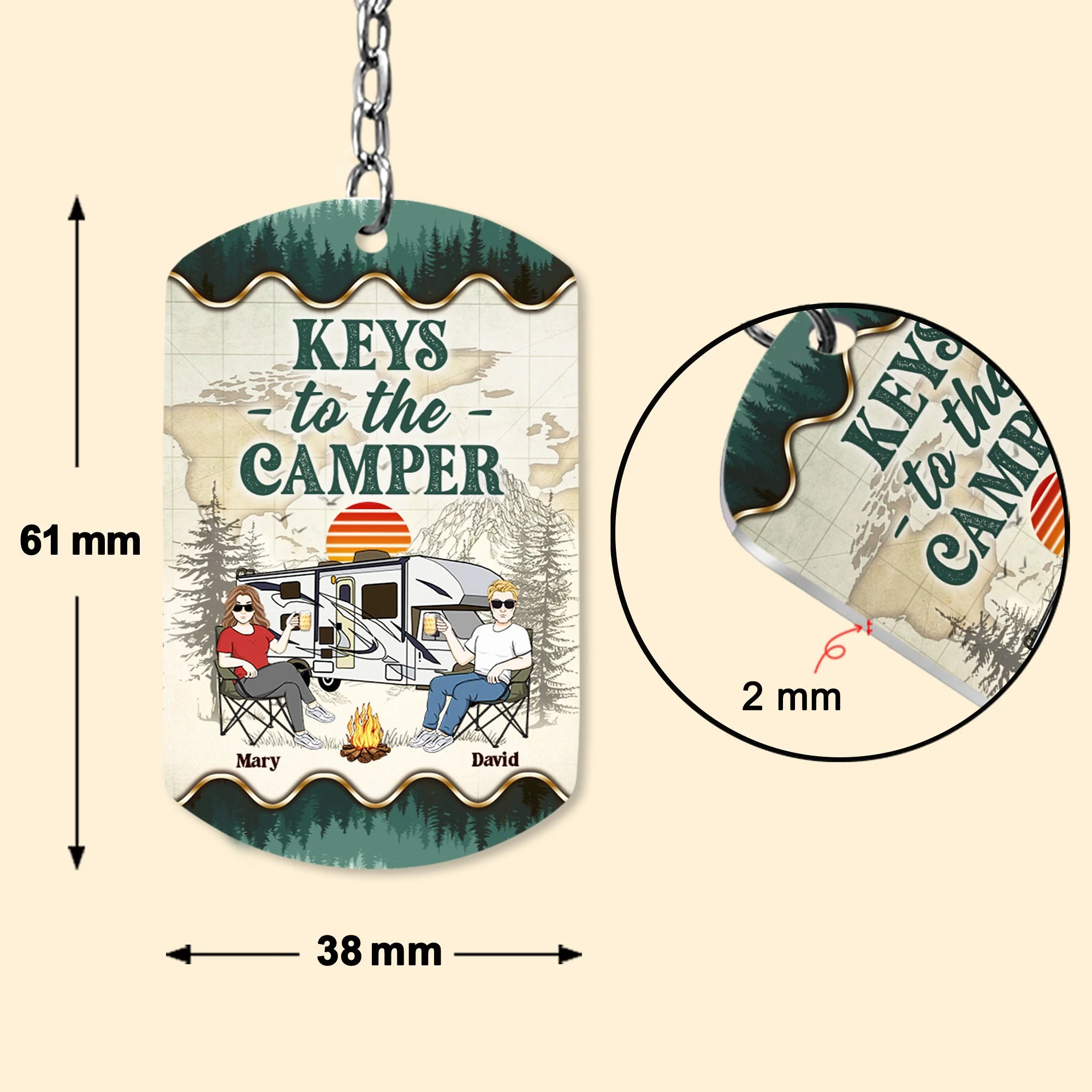 Camper Keys - Personalized Keychain - Image 4