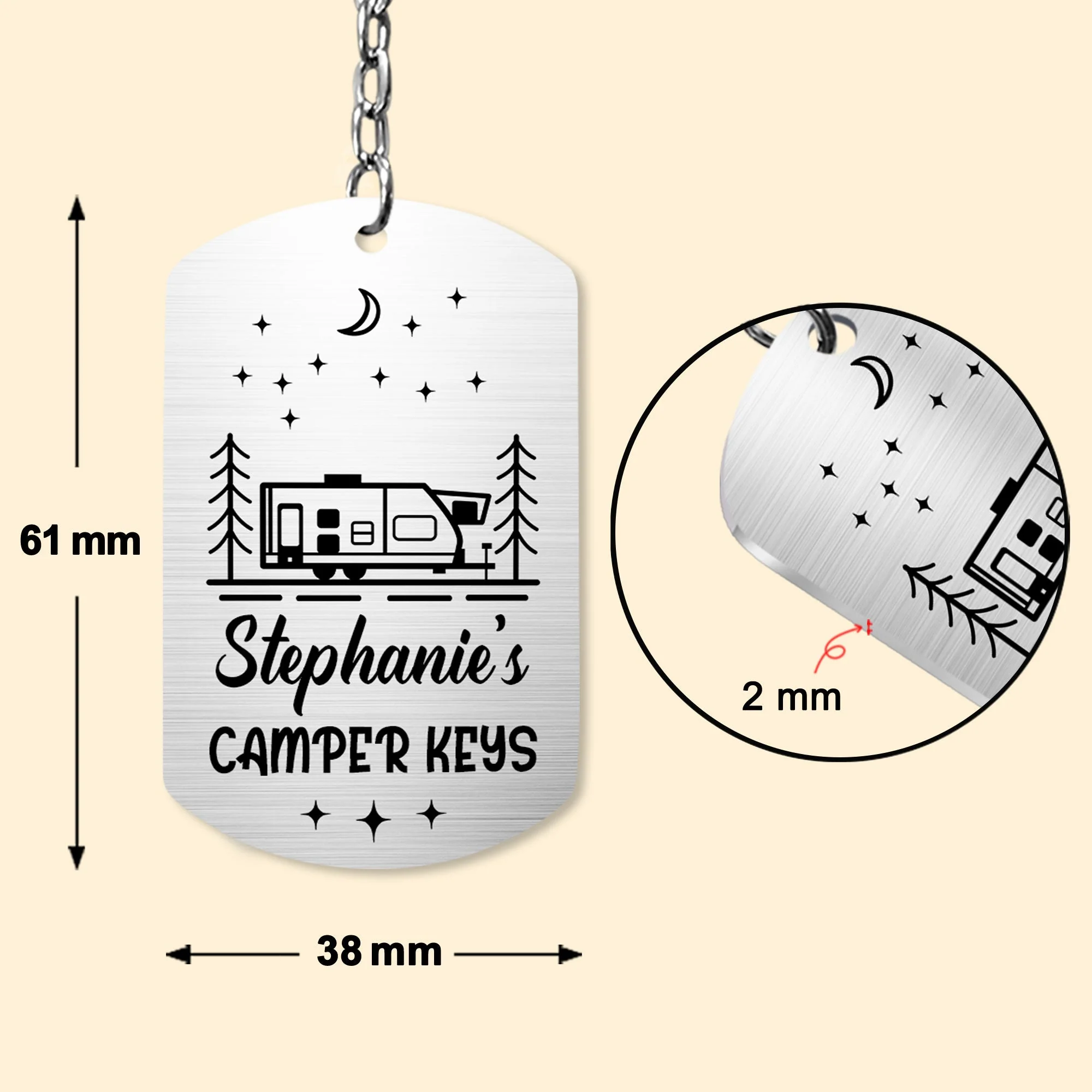 Camper Keys - Personalized Keychain - Image 5