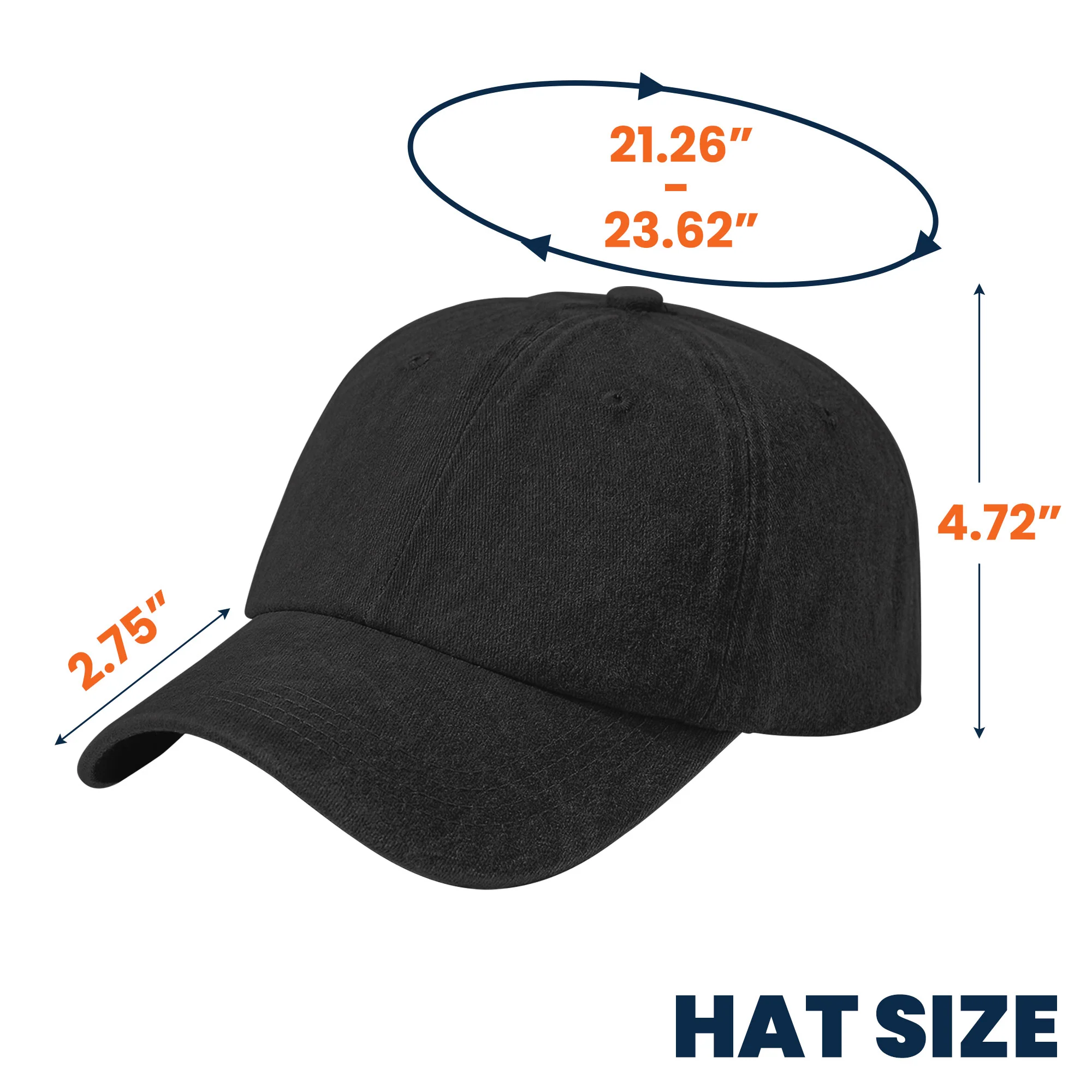 Camping Hair Don't Care - Personalized Distressed Denim Cap - Image 7