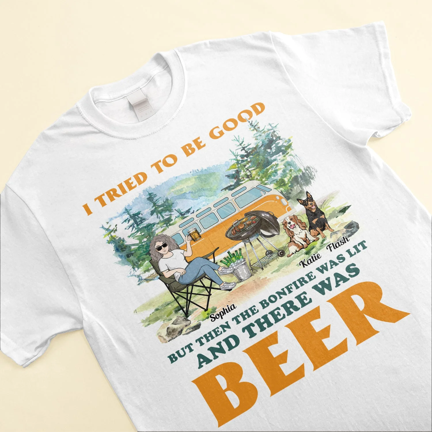 Camping - I Tried To Be Good - Personalized Shirt - Birthday, Mother's Day, Father's Day Gift For Camping Lover, Camper - Image 3