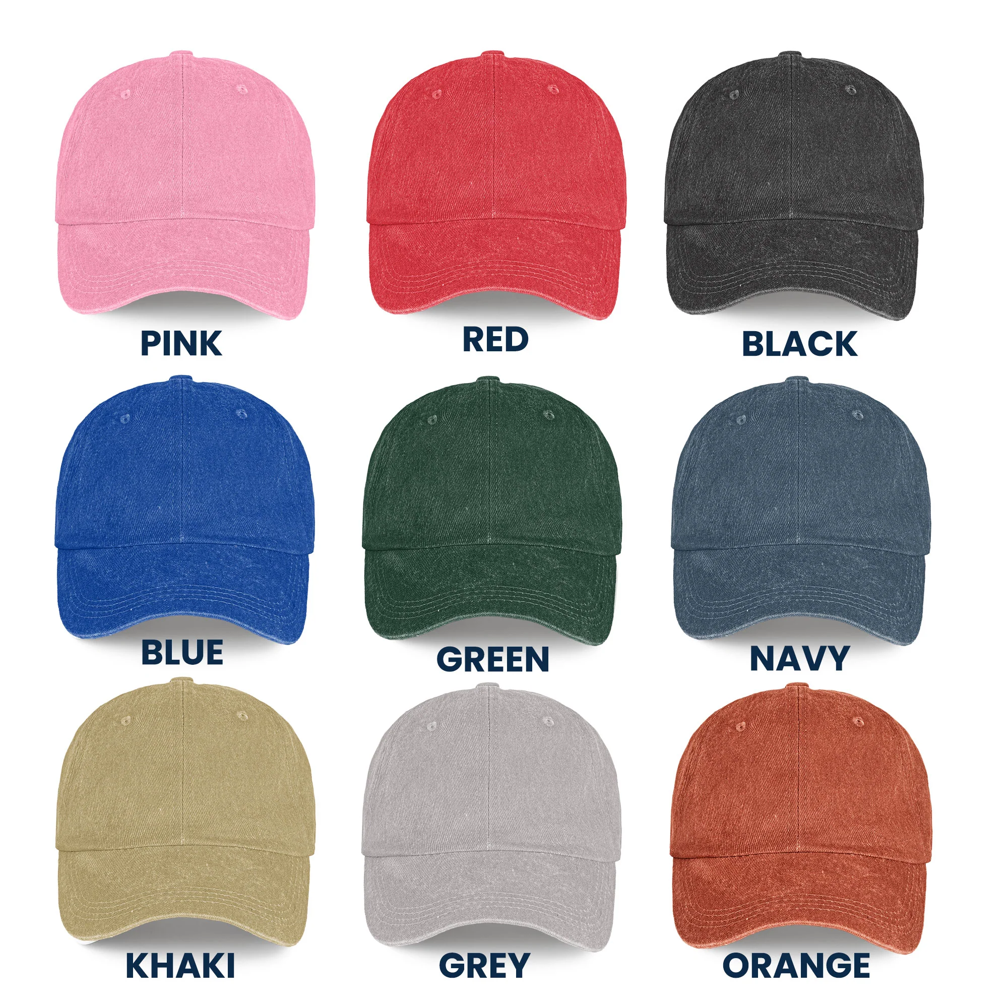 Camping Partners For Life - Personalized Distressed Denim Cap - Image 5