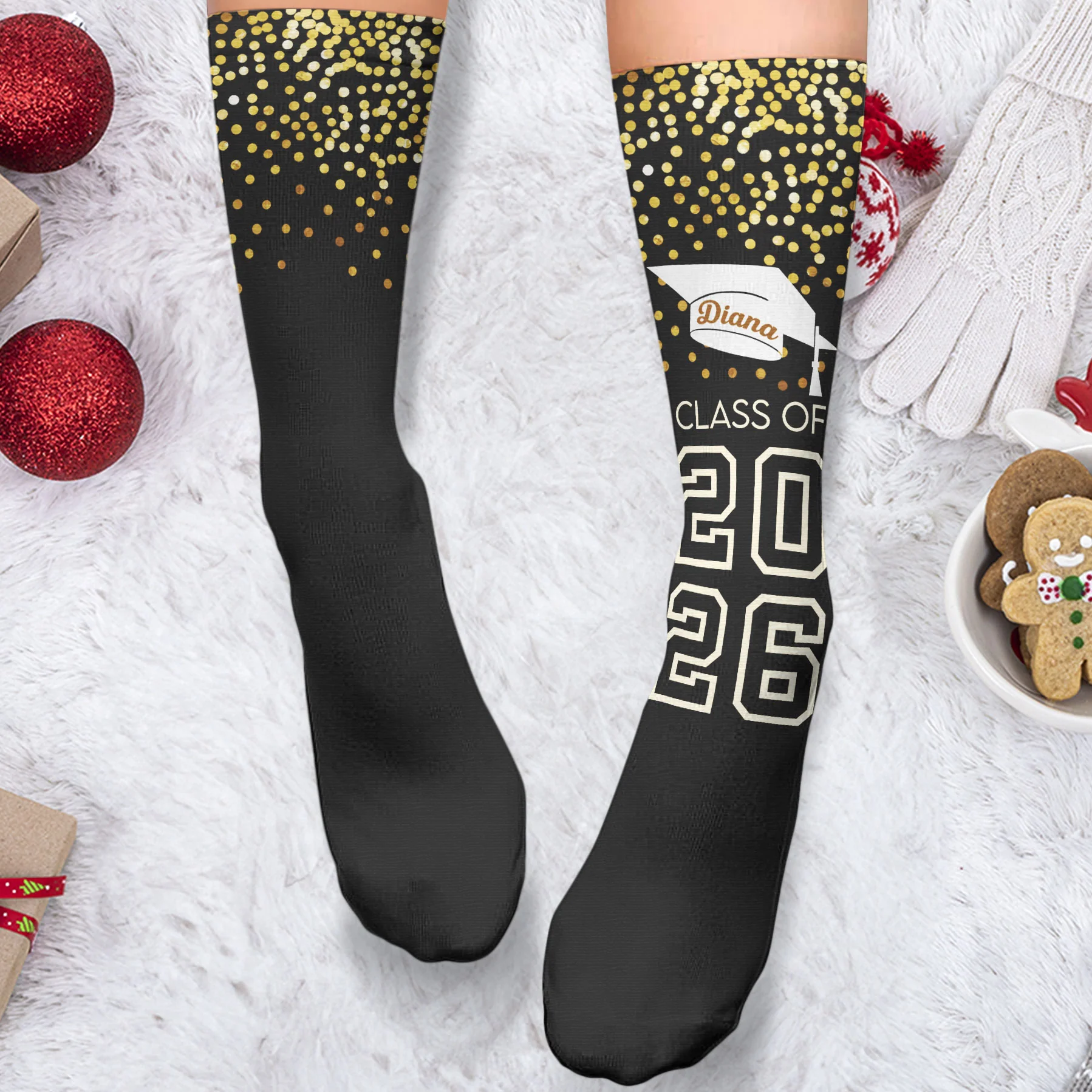 Can I Go Back To Bed Now? - Personalized Crew Socks - Image 2