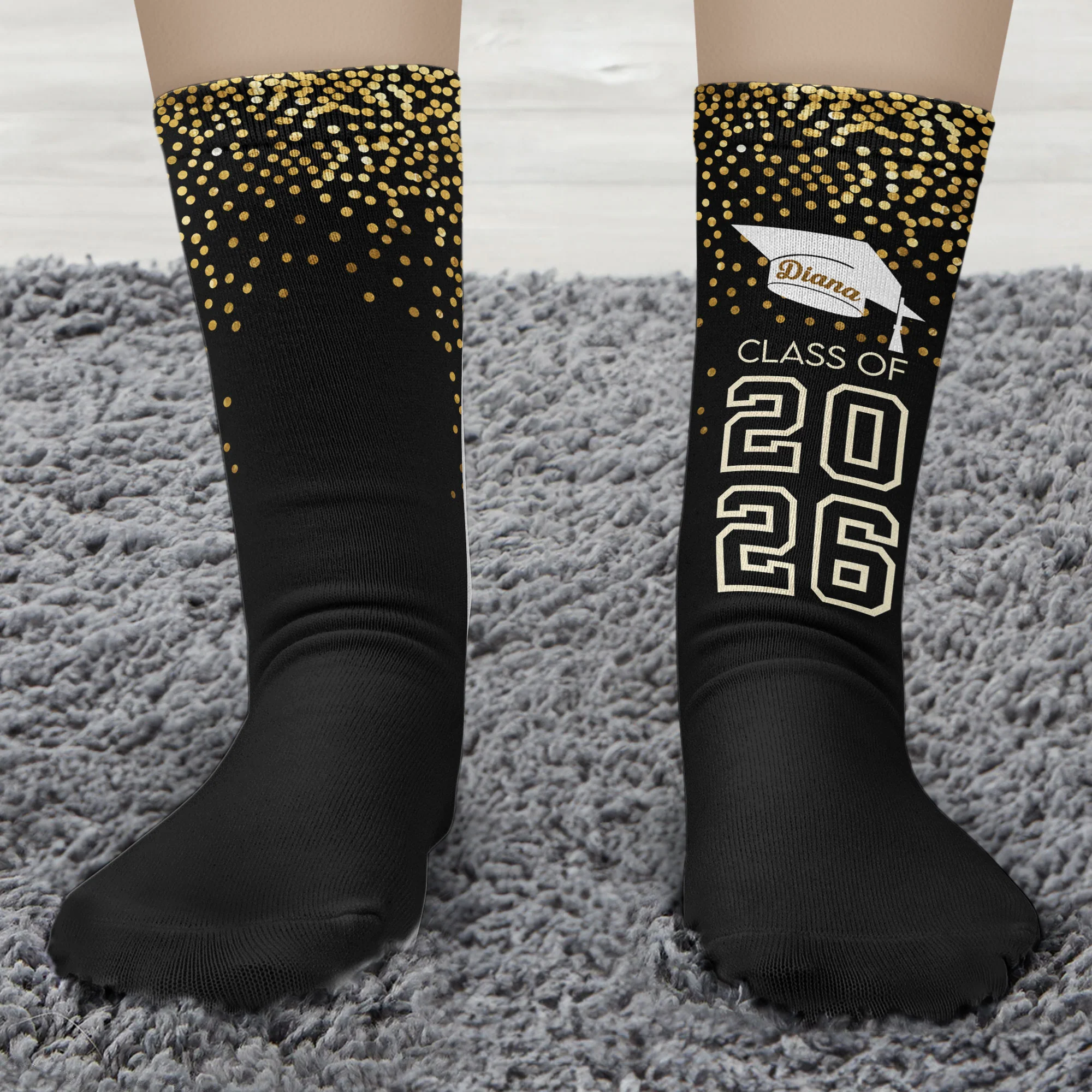 Can I Go Back To Bed Now? - Personalized Crew Socks - Image 3