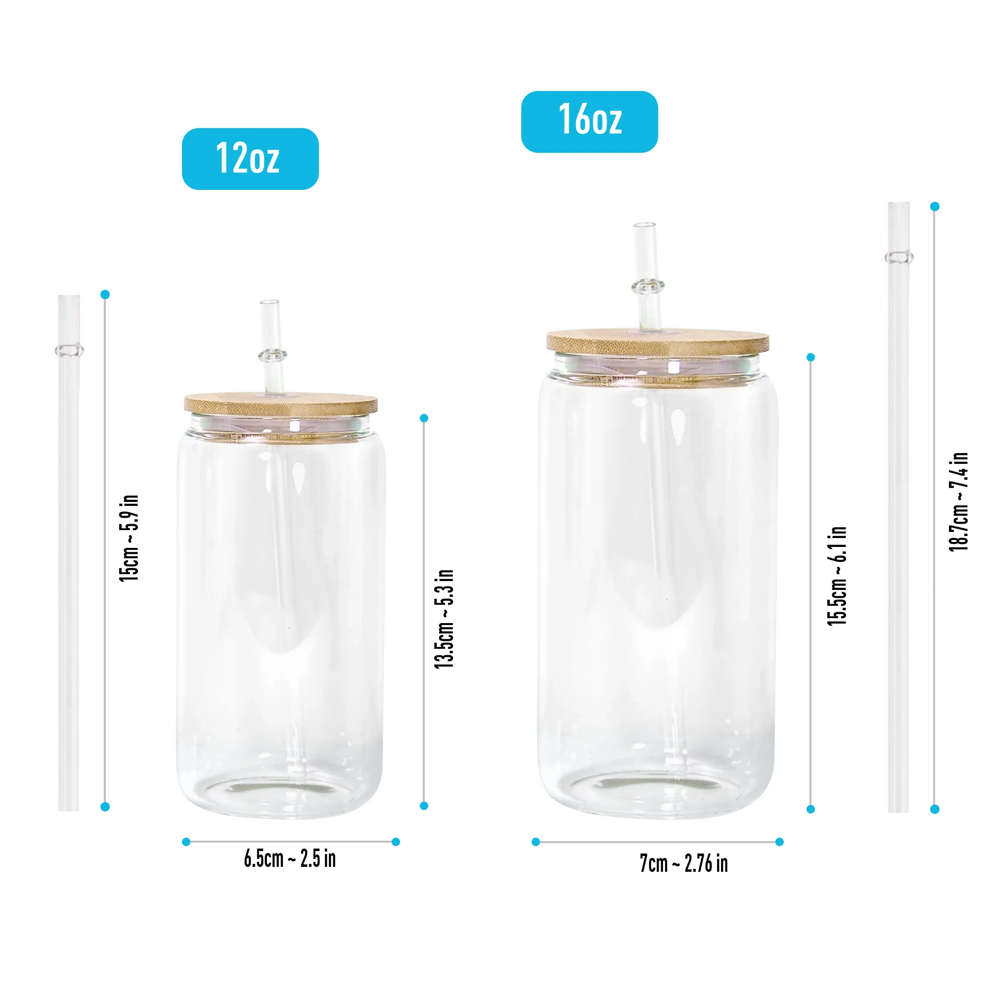Can't Sip With Us - Personalized Clear Glass Cup - Image 5