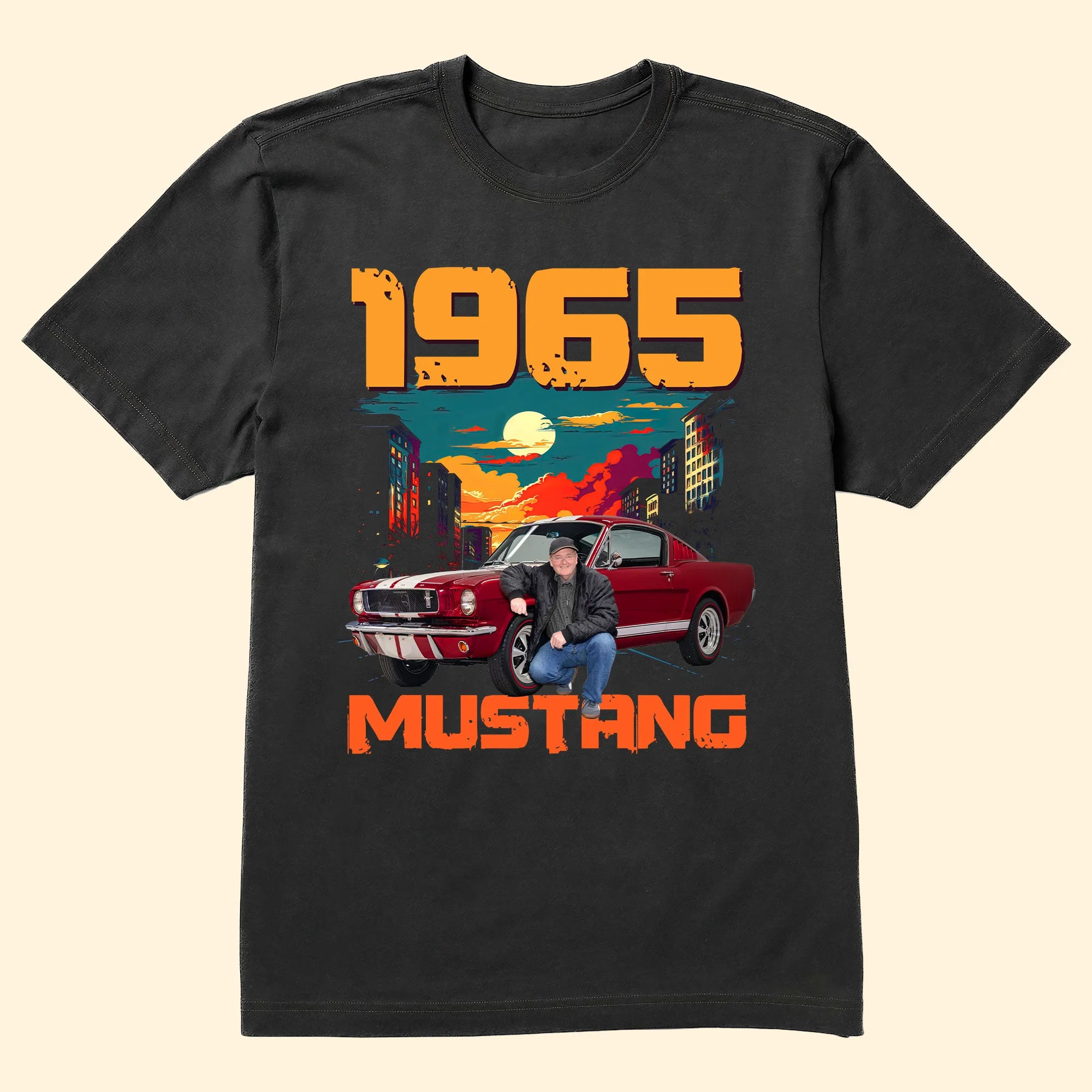 Car Vintage Tee - Personalized Photo Shirt - Image 5