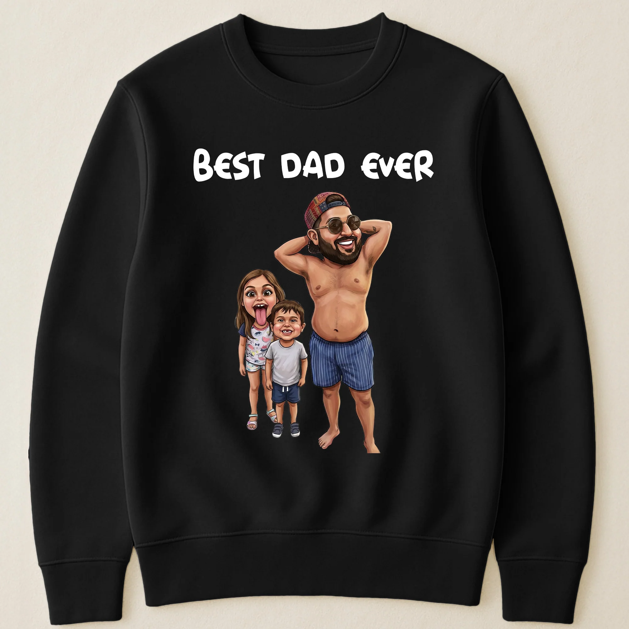 Caricature Funny Shirt For Dad, Family - Custom Cartoon Drawing From Photo - Personalized Shirt - Image 5
