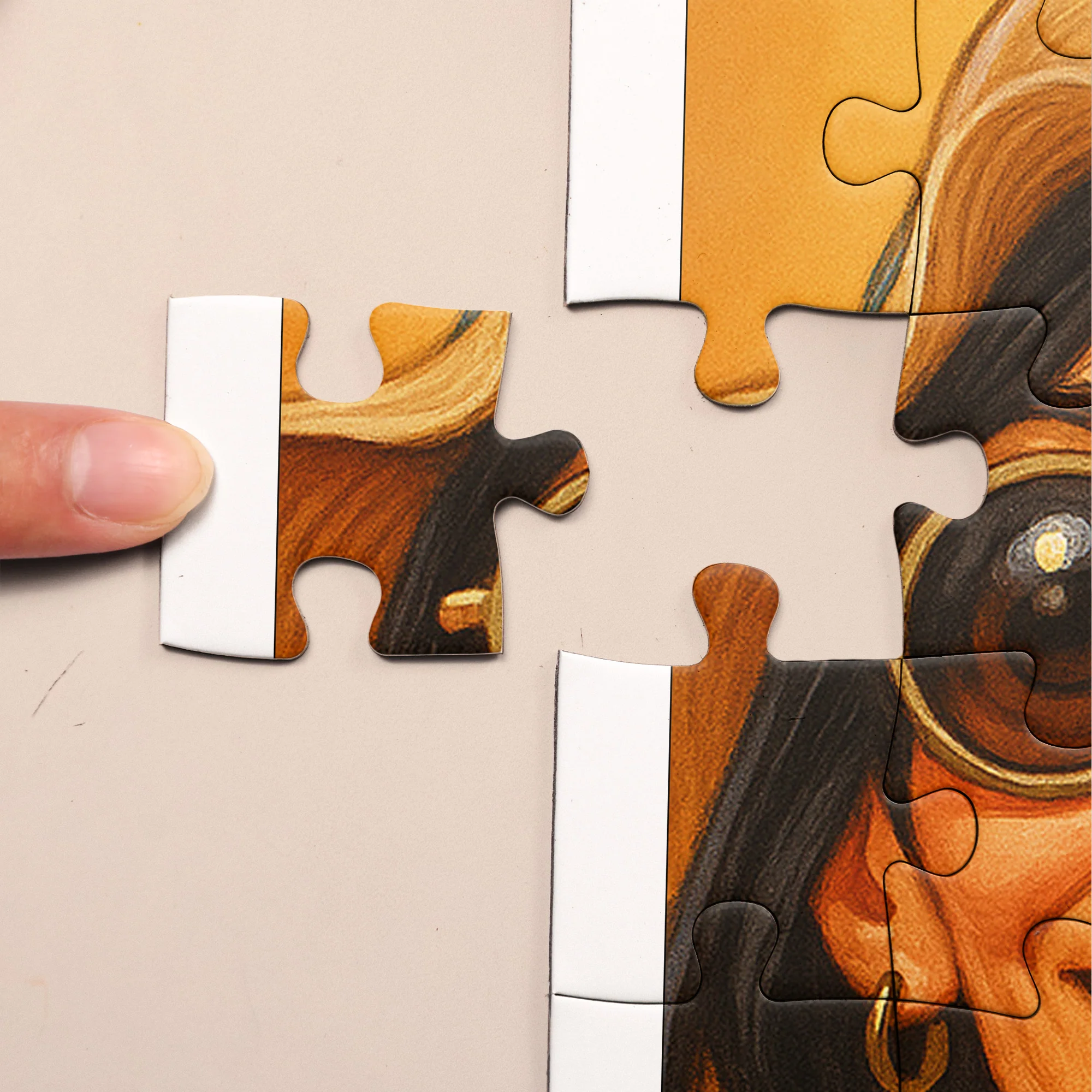 Caricature Wall Art For Funny Couples - Custom Cartoon Drawing From Photo - Personalized Jigsaw Puzzle - Image 6