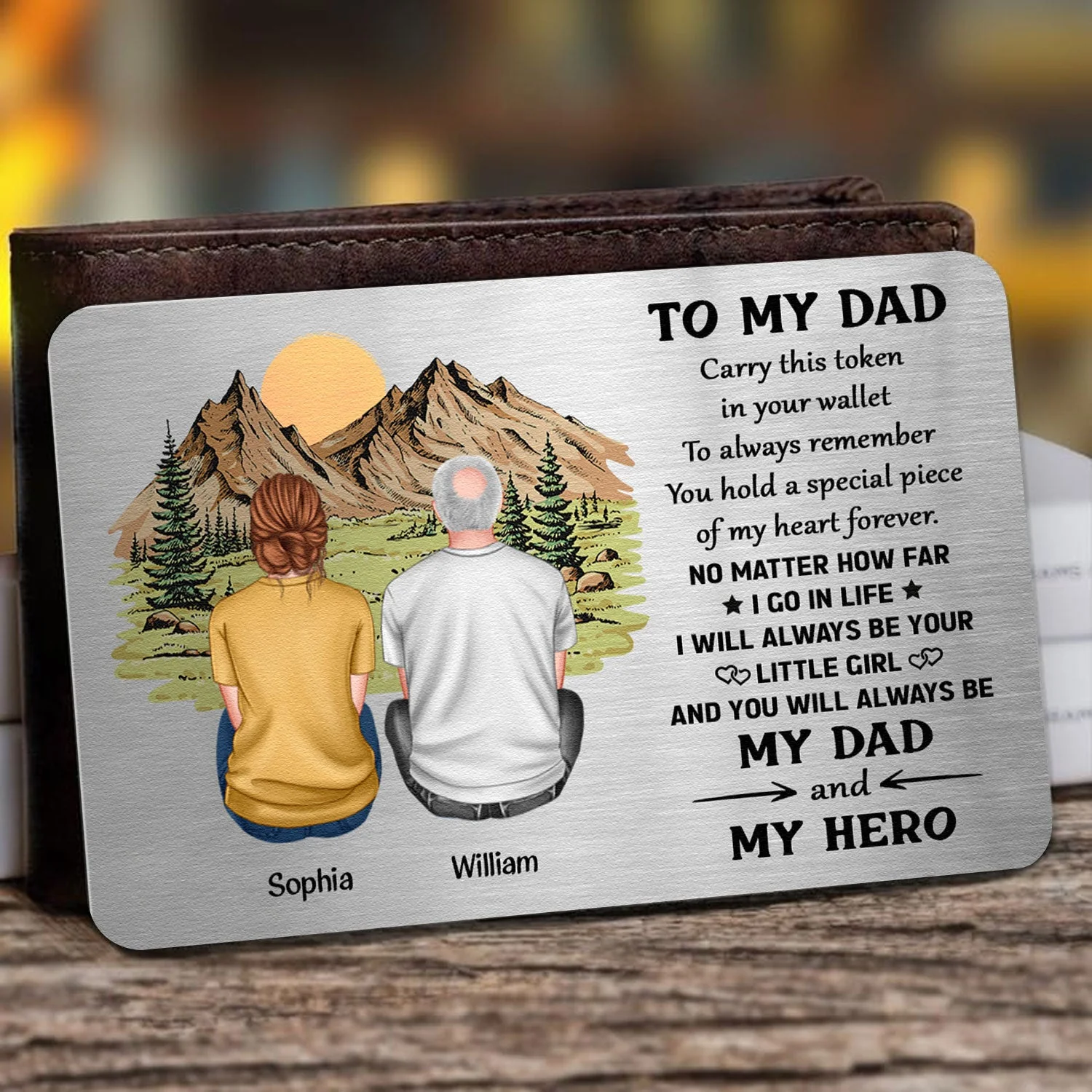 Carry This Token In Your Wallet - Personalized Aluminum Wallet Card - Image 3