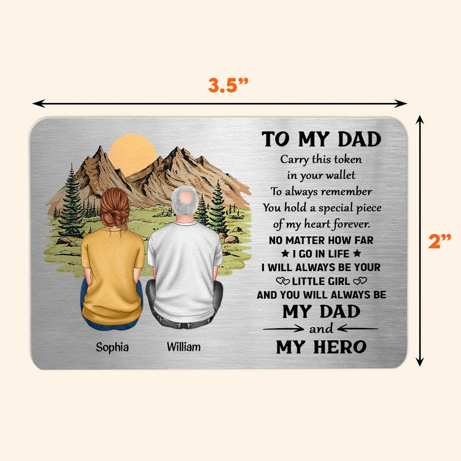 Carry This Token In Your Wallet - Personalized Aluminum Wallet Card - Image 4