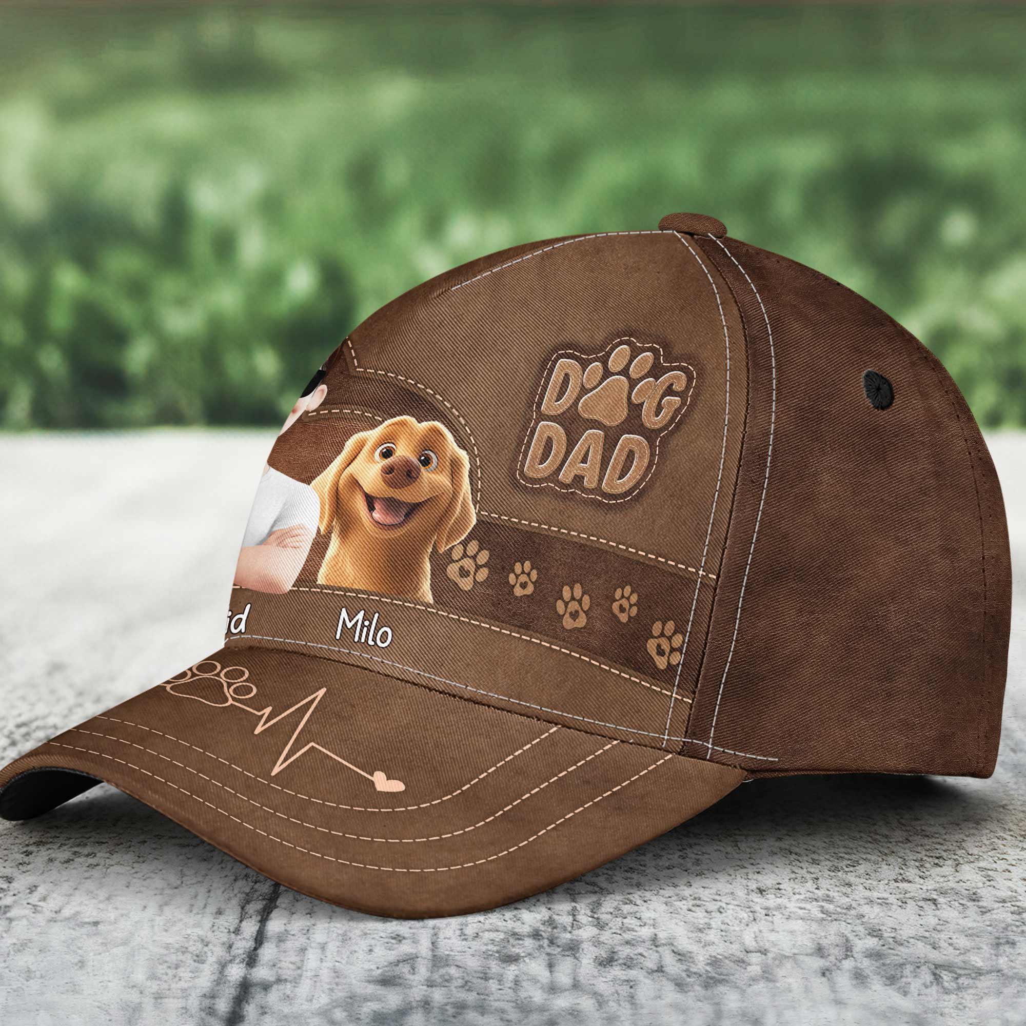 Cat Dad Dog Dad - Personalized Classic Cap - Image 2