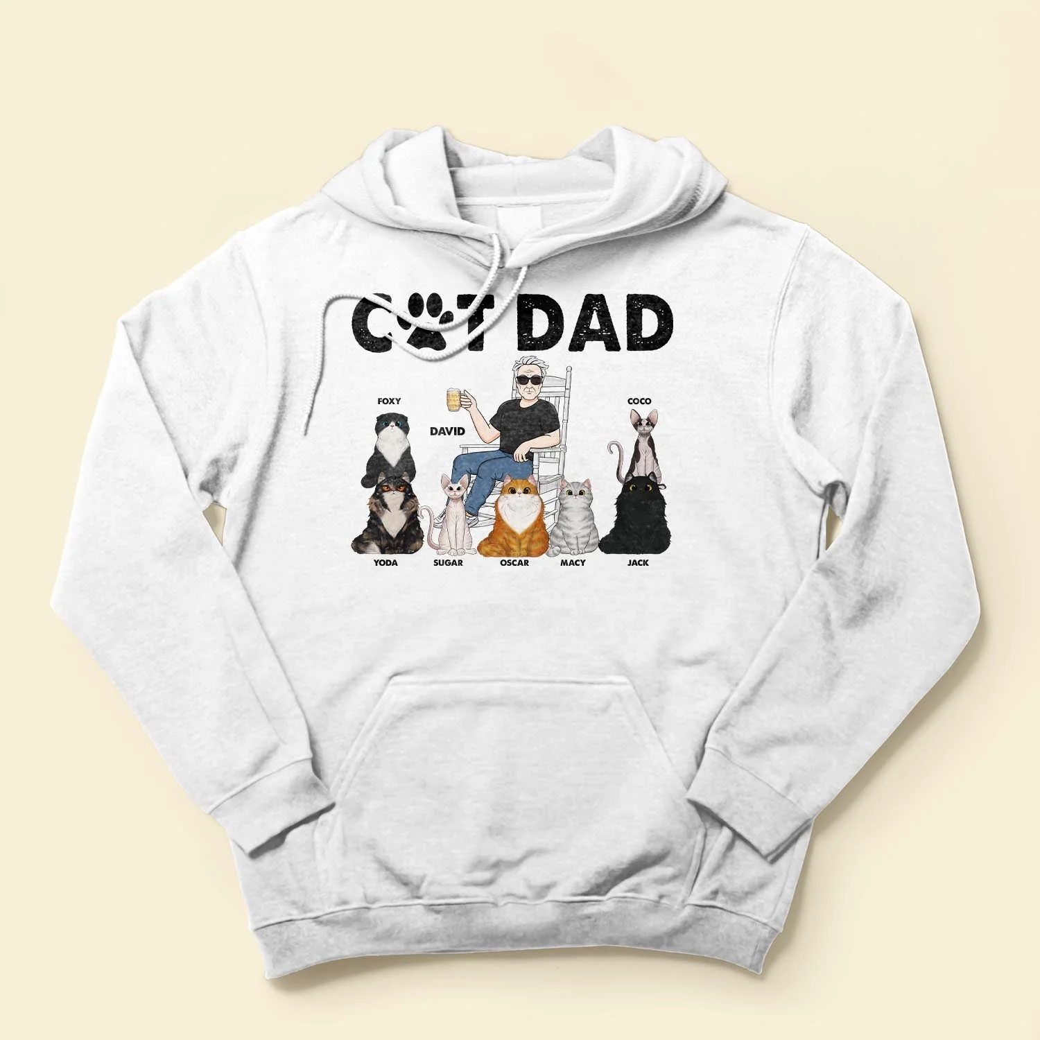 Cat Dad - Personalized Shirt - Birthday, Funny, Father's Day Gift For Husband, Dad, Grandpa, Cat Lover, Cat Owner - Image 4